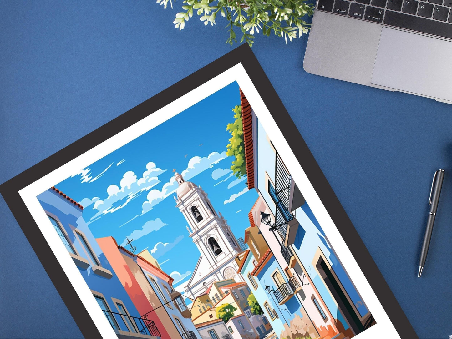 Lisbon Travel Print | Lisbon Travel Poster | Lisbon Illustration | Lisbon Wall Art | Portugal Print | Lisbon Painting | ID 531