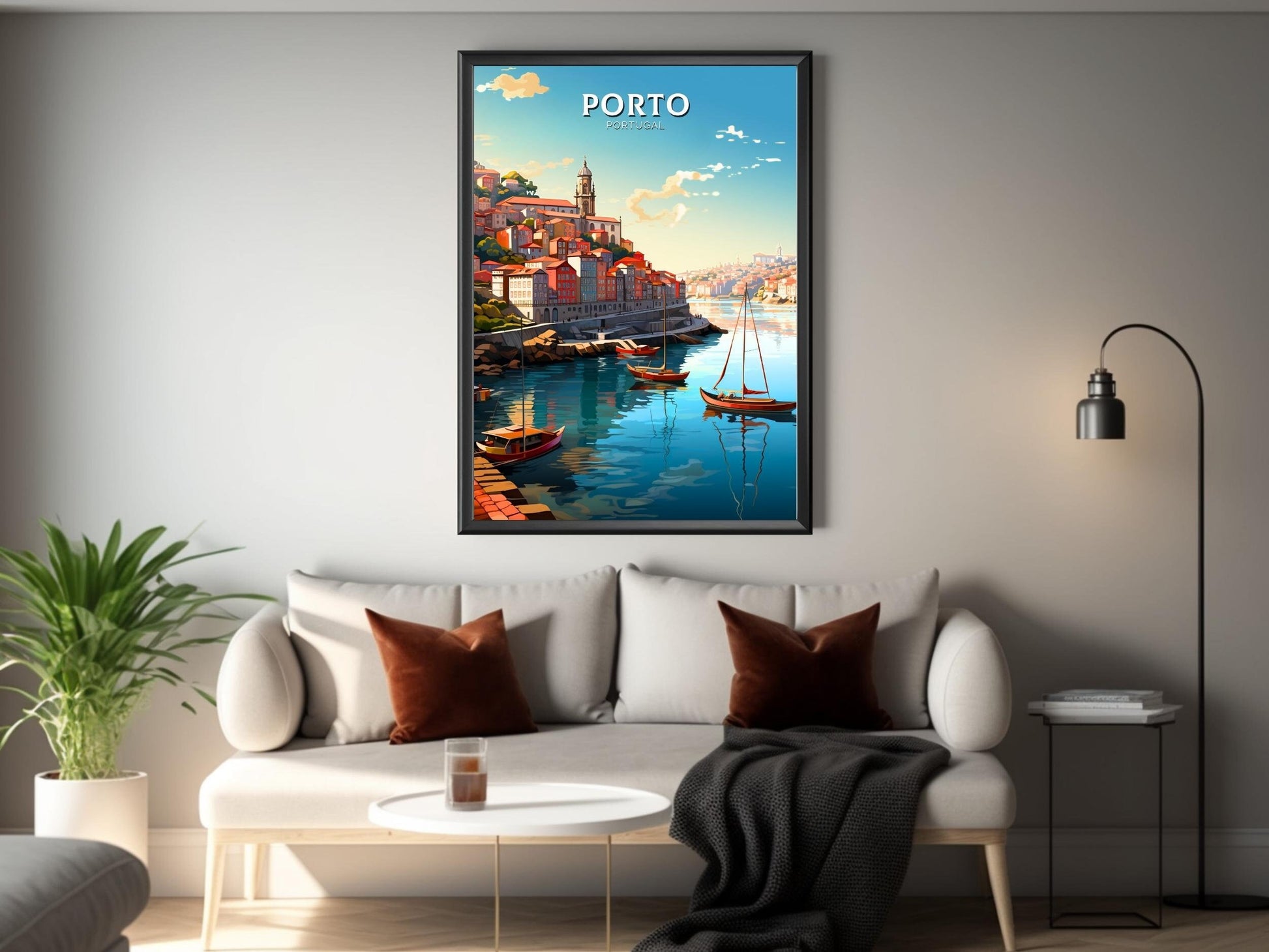 Porto Travel Print | Porto Illustration | Porto Wall Art | Porto Print | Portugal Print | Portugal Home Decor | Porto Poster | ID 534