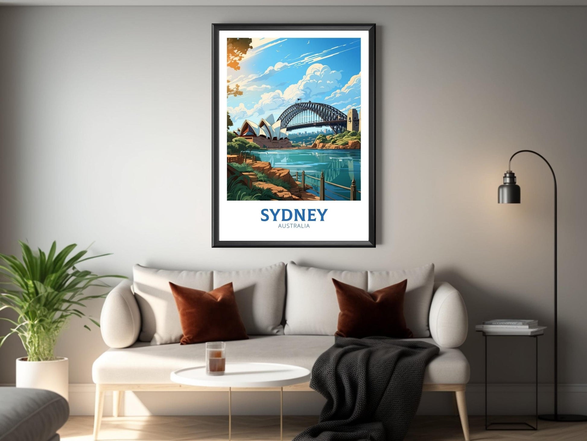 Sydney Poster | Sydney Travel Print | Sydney Illustration | Sydney Poster | Australia Print | Australia Wall Art | Australia Poster ID 536