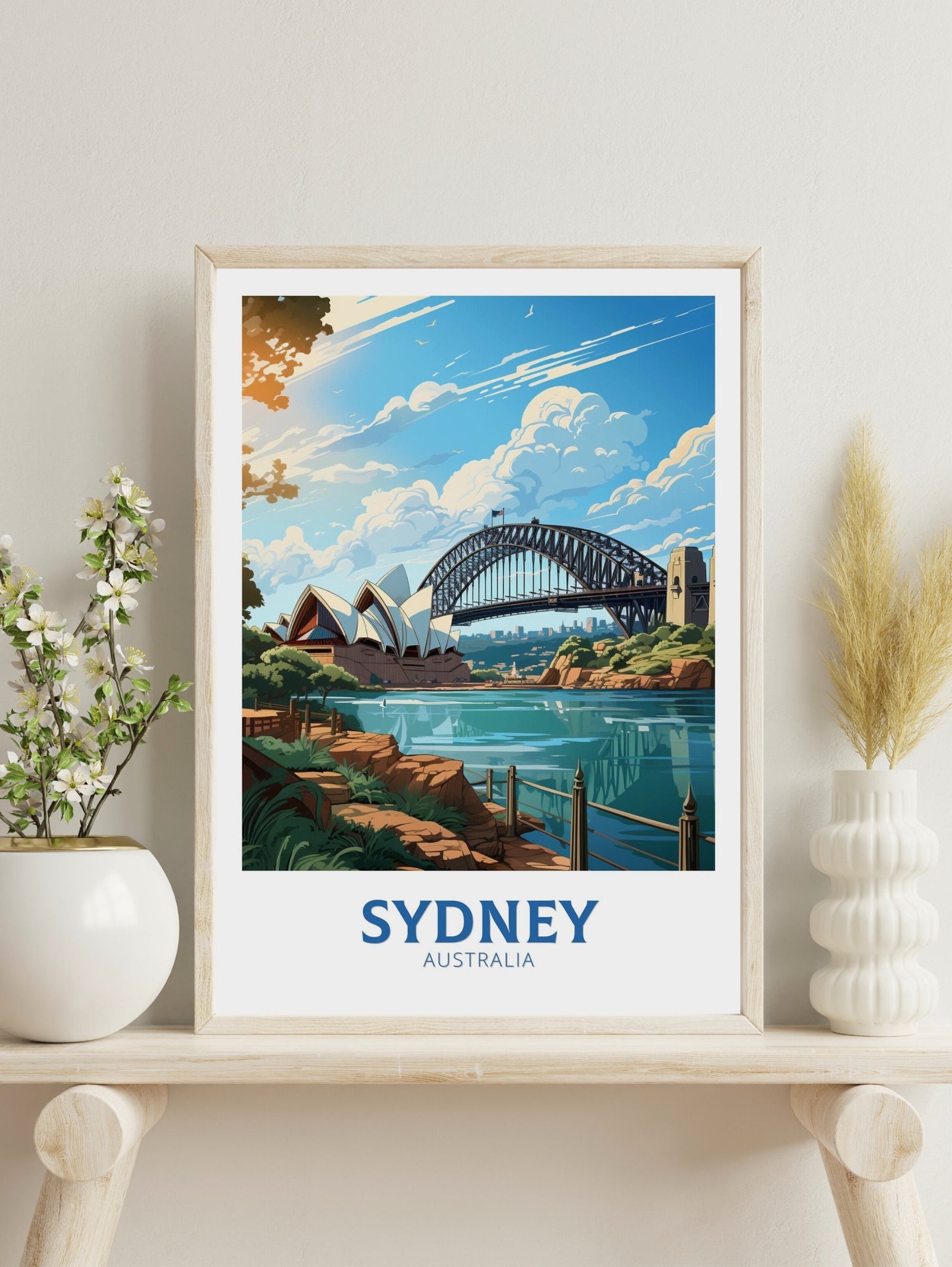 Sydney Poster | Sydney Travel Print | Sydney Illustration | Sydney Poster | Australia Print | Australia Wall Art | Australia Poster ID 536