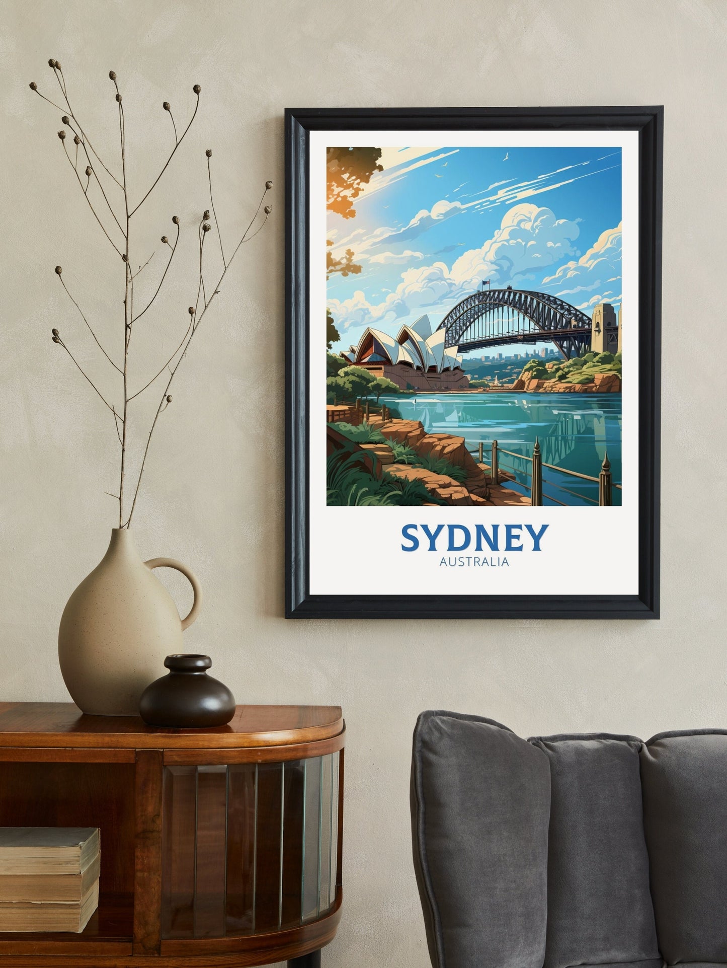 Sydney Poster | Sydney Travel Print | Sydney Illustration | Sydney Poster | Australia Print | Australia Wall Art | Australia Poster ID 536