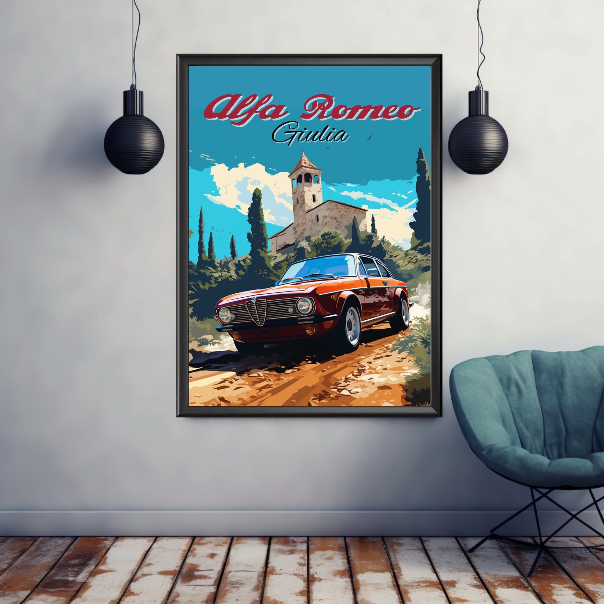 Alfa Romeo Giulia Car Print