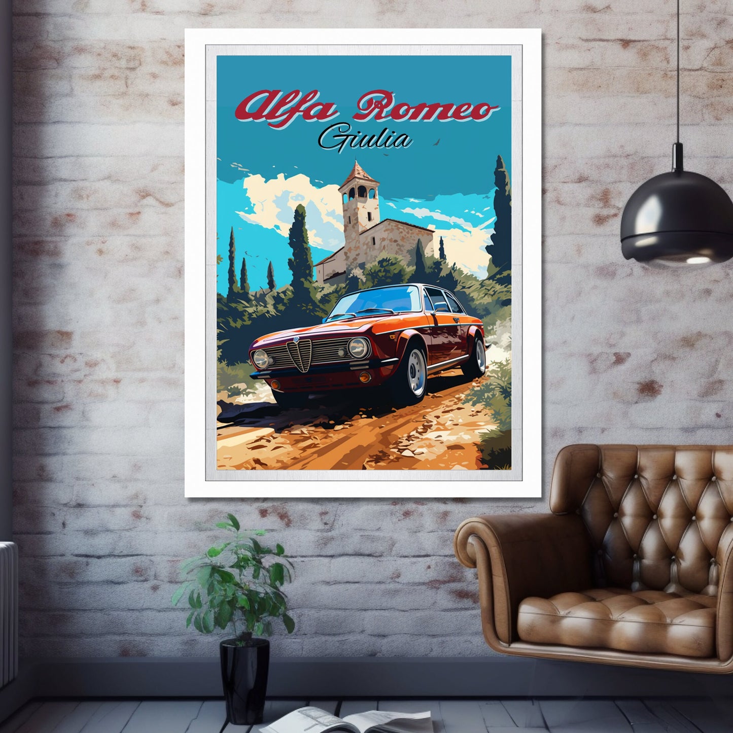 Alfa Romeo Giulia Car Print