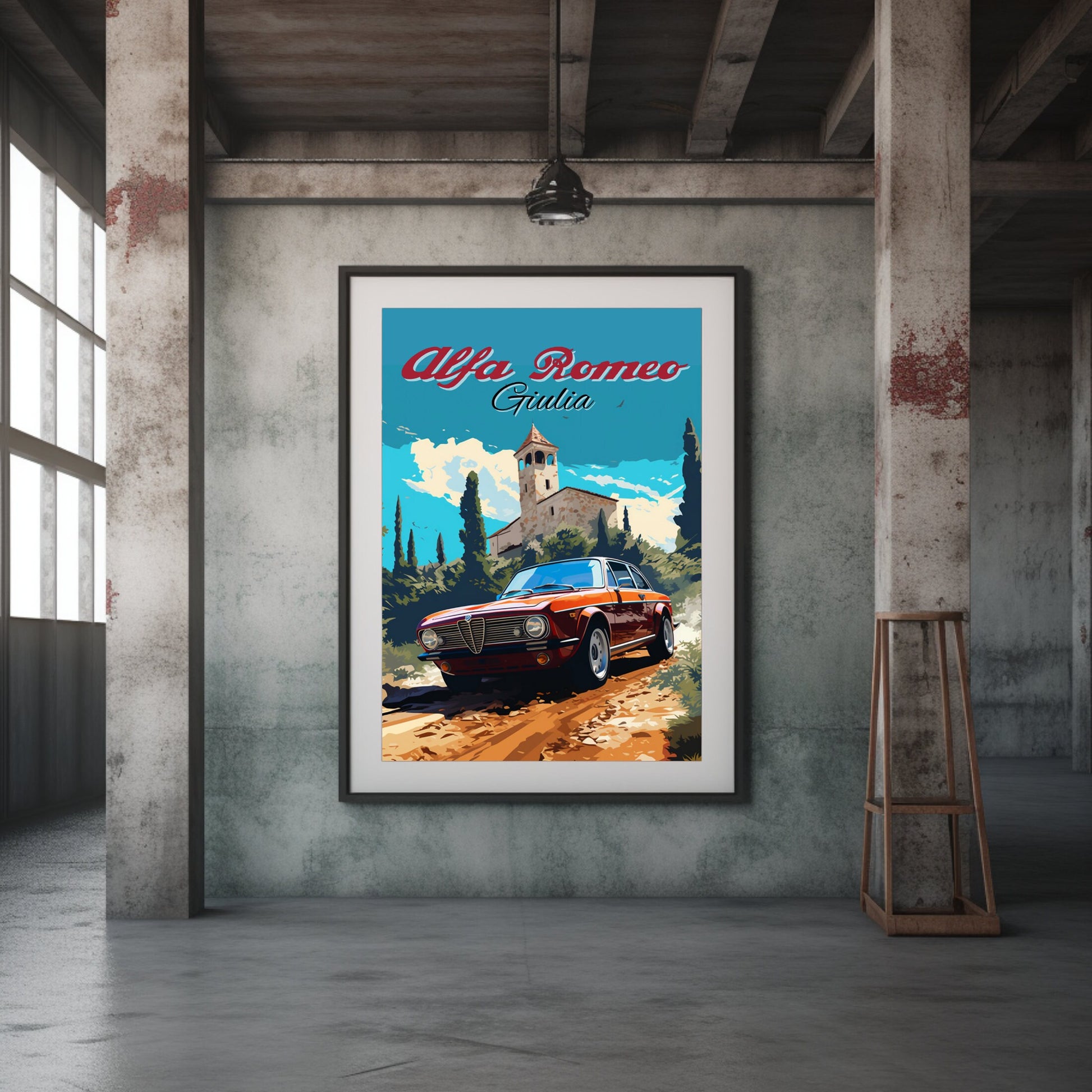 Alfa Romeo Giulia Car Print