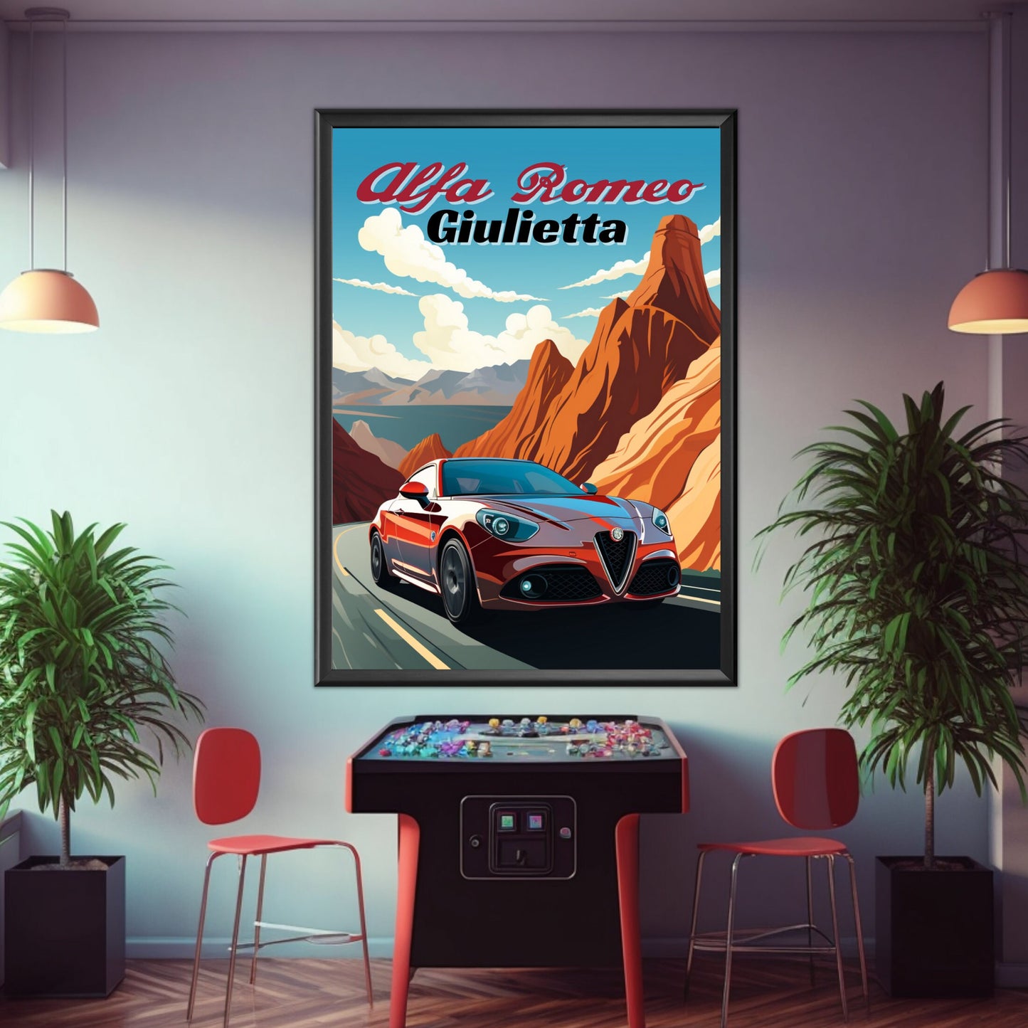 Alfa Romeo Giulietta Classic Car Poster