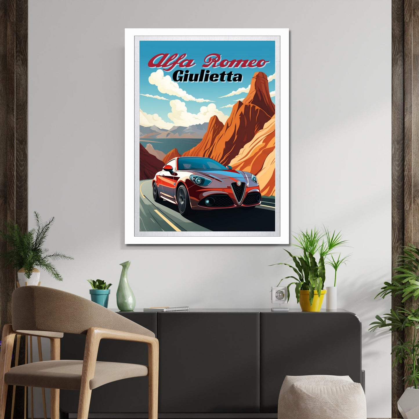 Alfa Romeo Giulietta Classic Car Poster