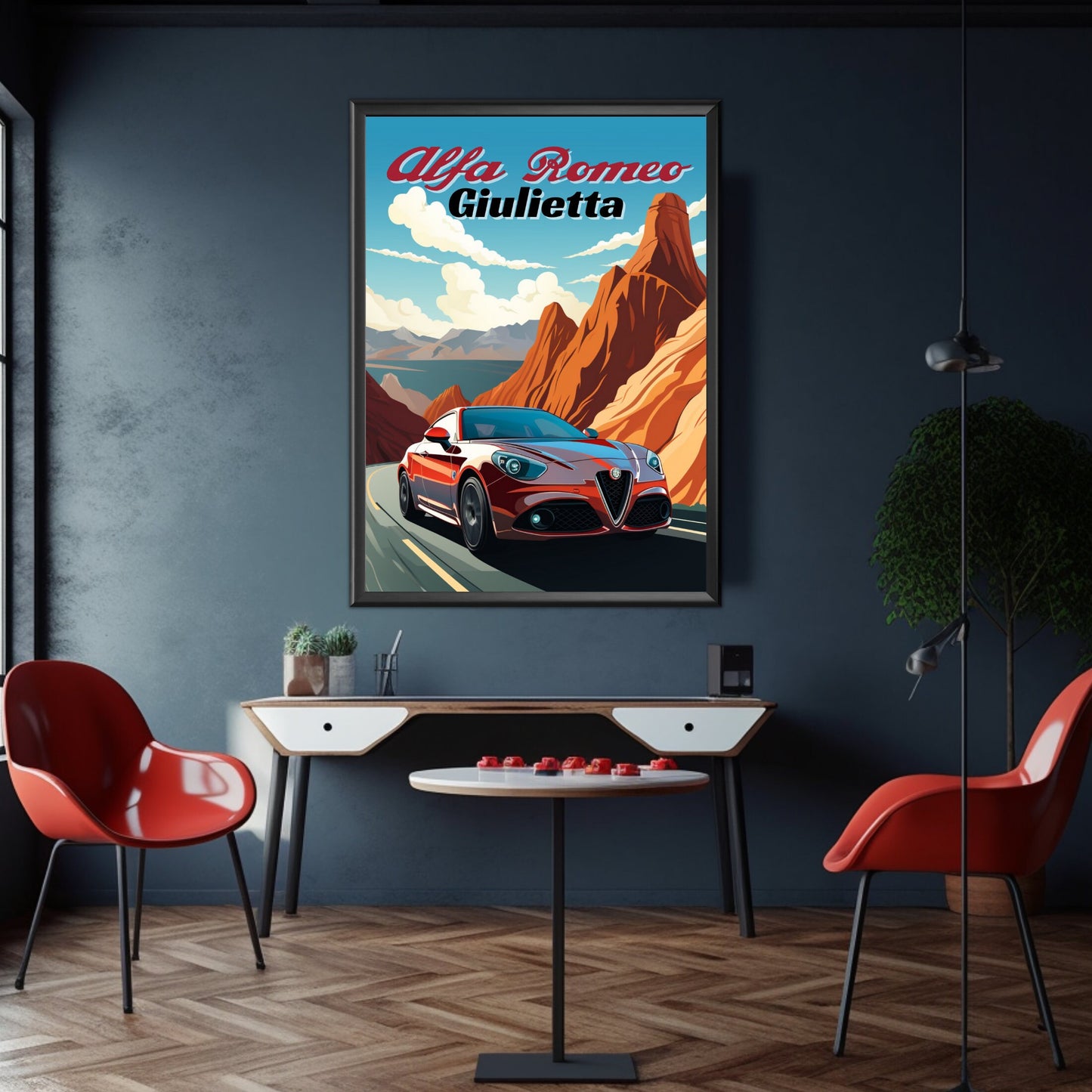 Alfa Romeo Giulietta Classic Car Poster