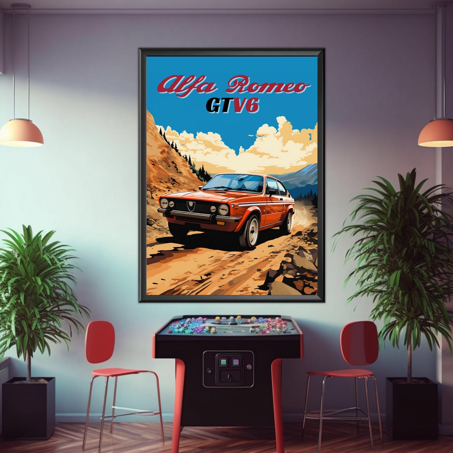 Alfa Romeo GTV6 Poster