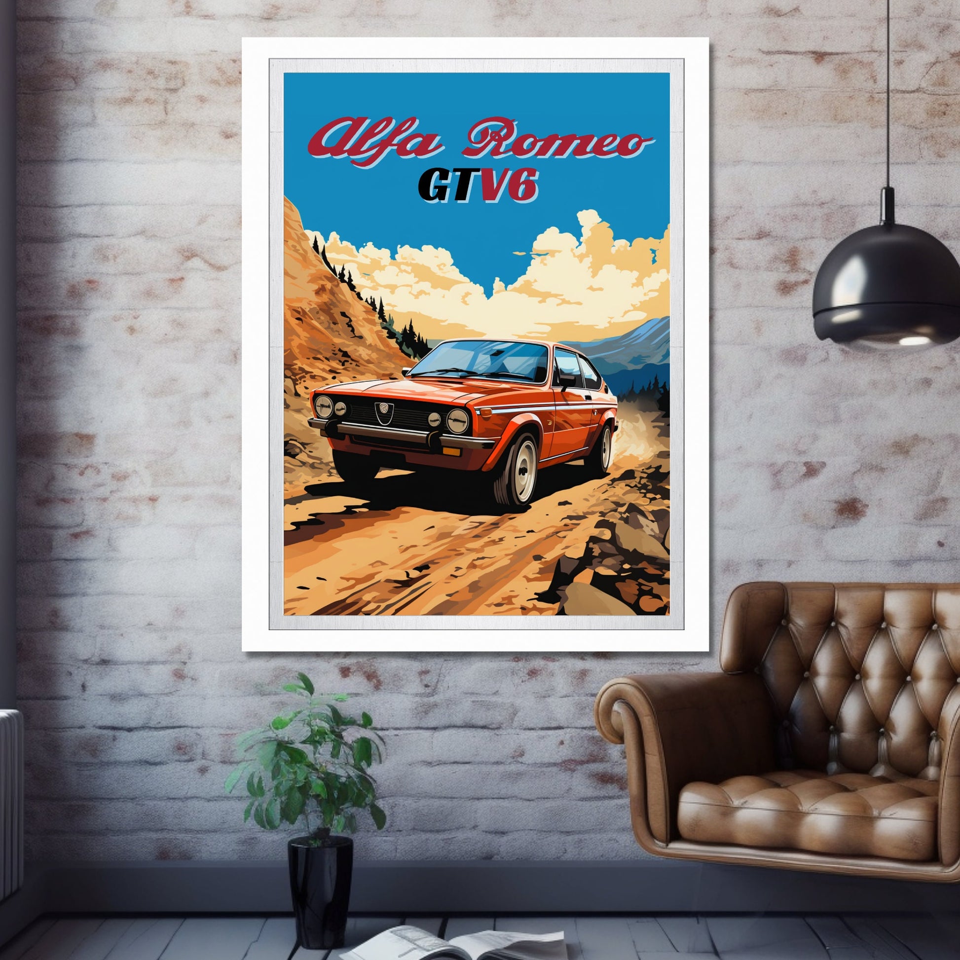 Alfa Romeo GTV6 Poster