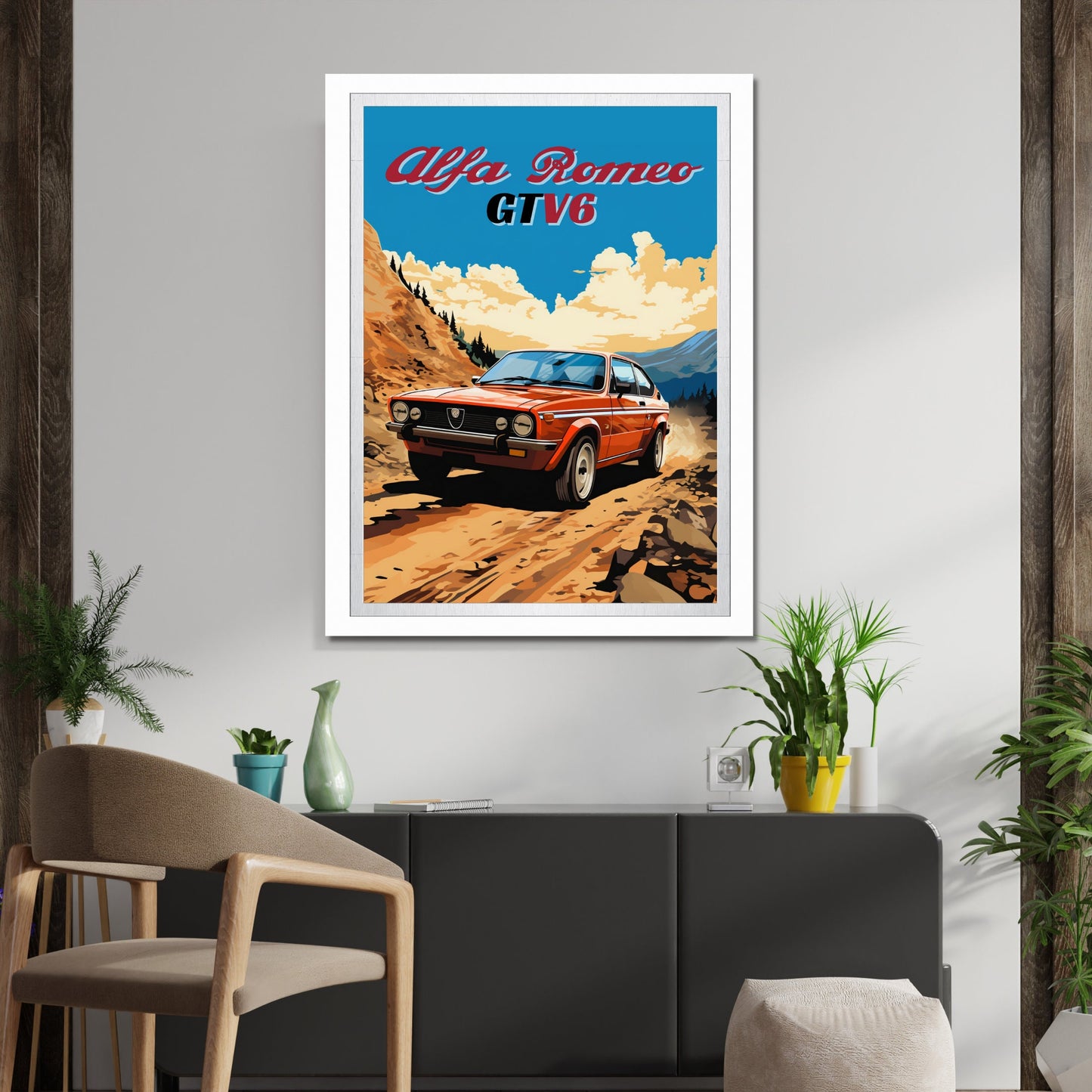 Alfa Romeo GTV6 Poster