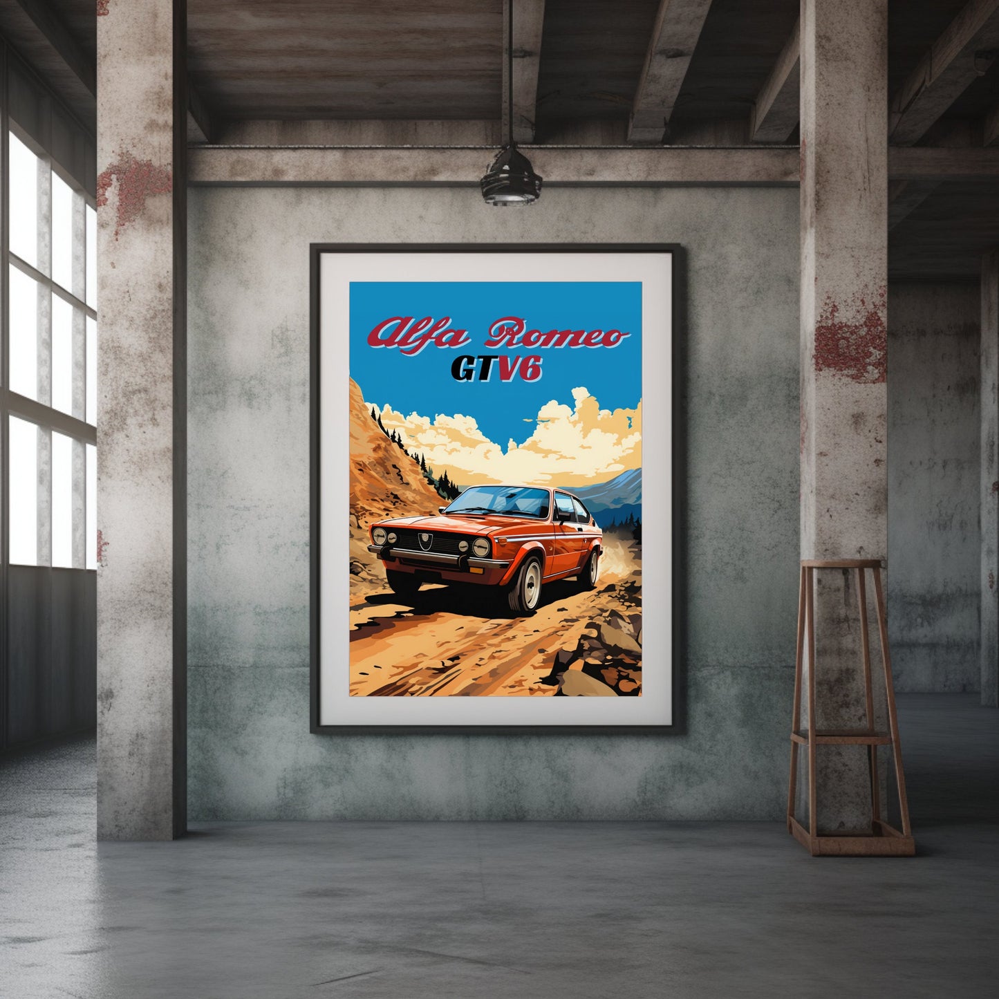 Alfa Romeo GTV6 Poster