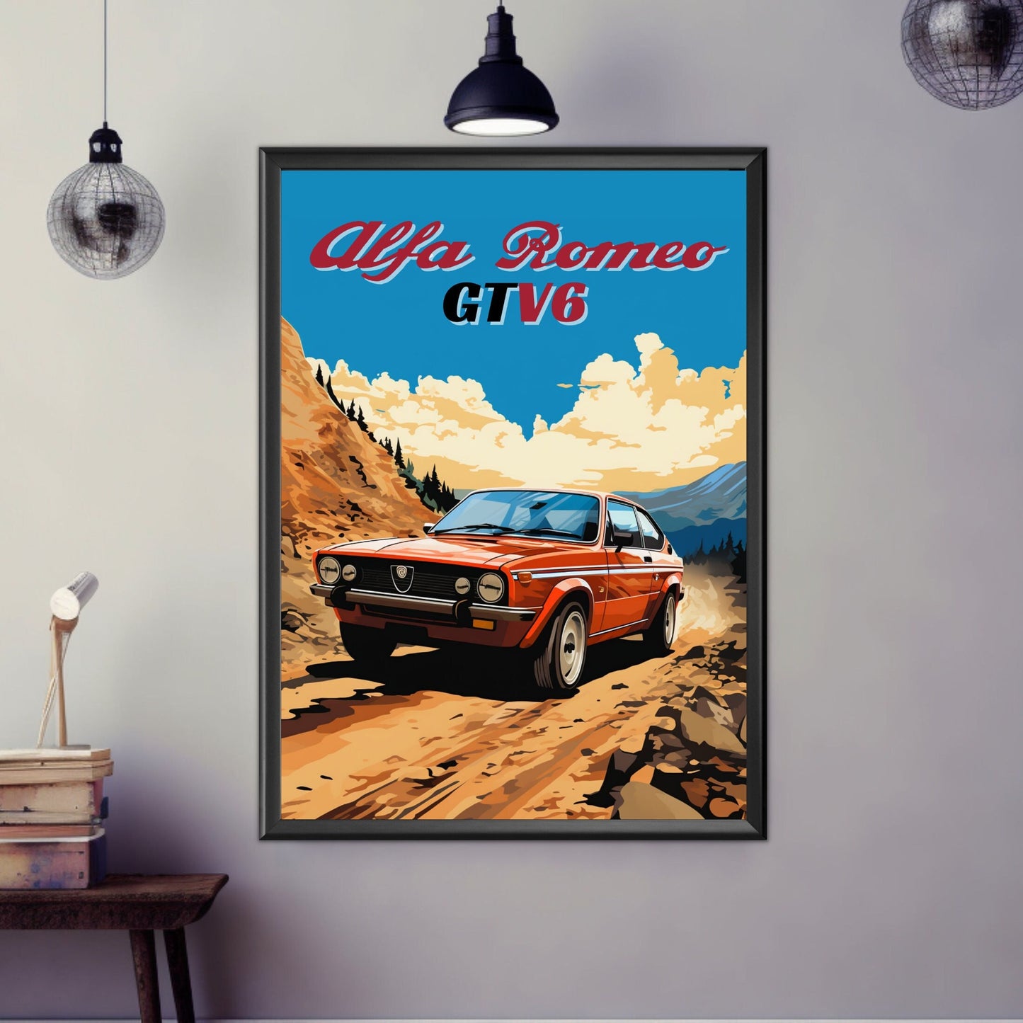 Alfa Romeo GTV6 Poster