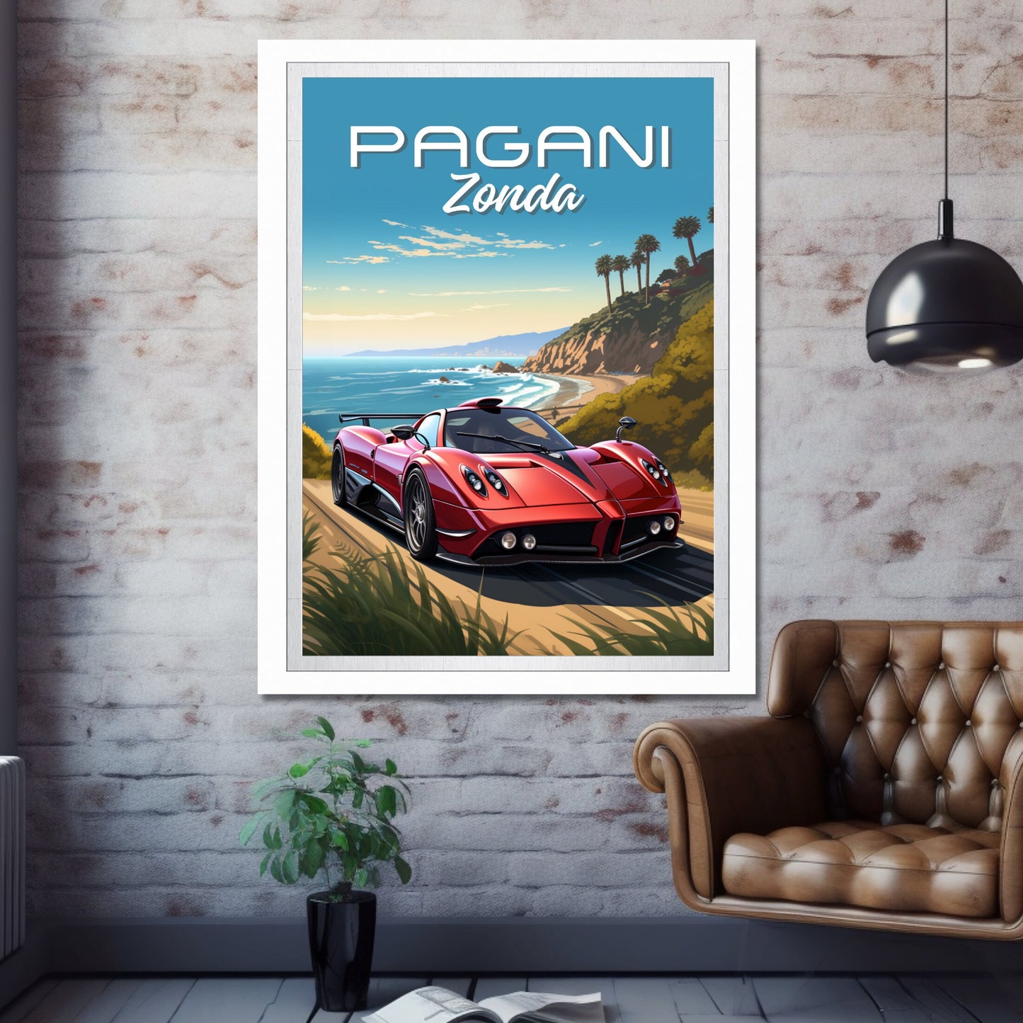 Pagani Zonda Poster