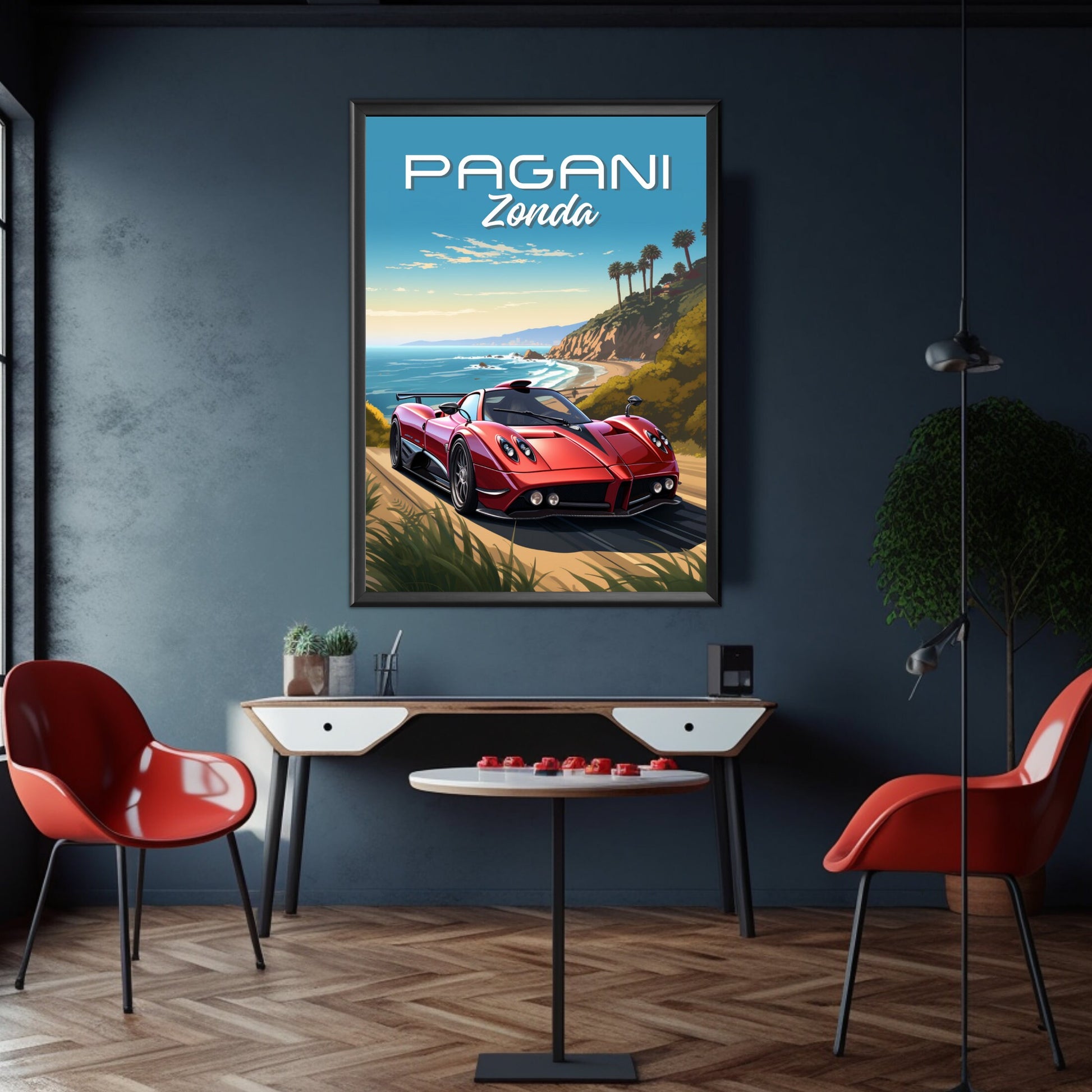 Pagani Zonda Poster