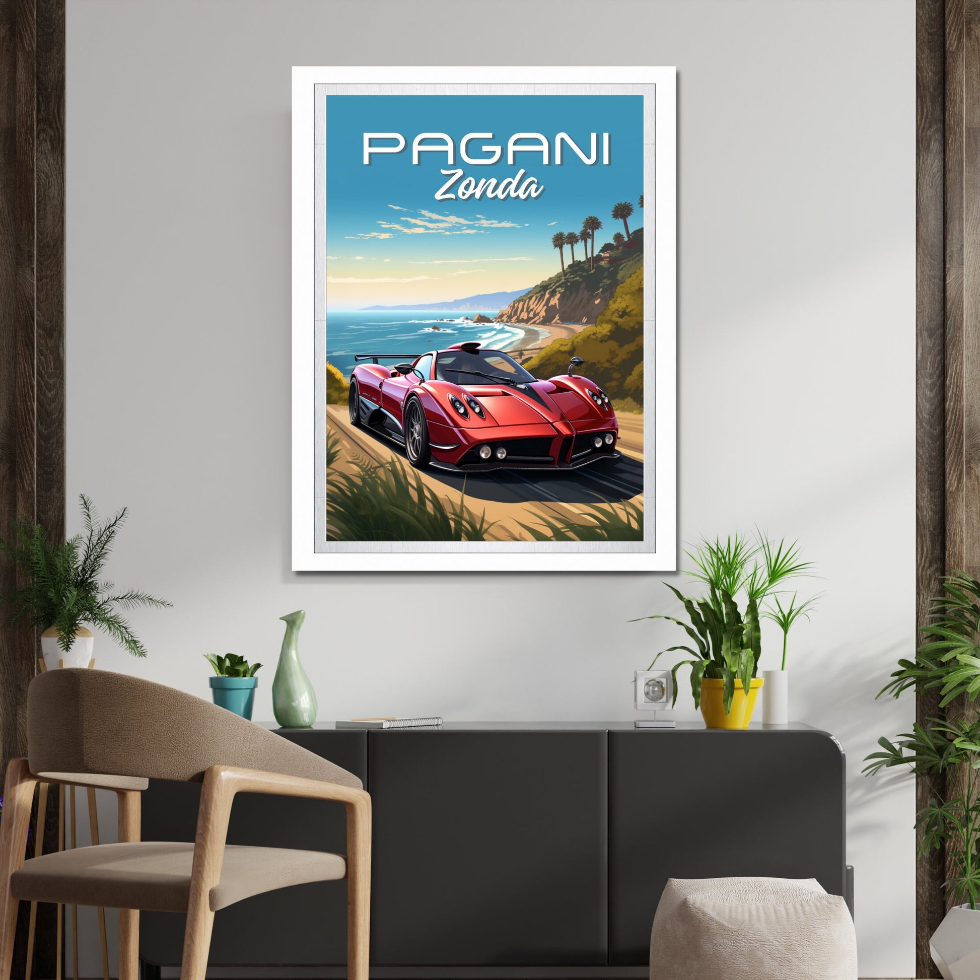 Pagani Zonda Poster