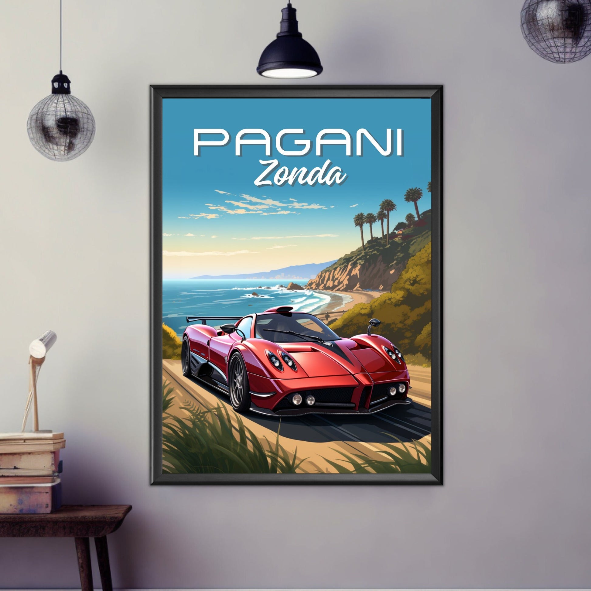 Pagani Zonda Poster