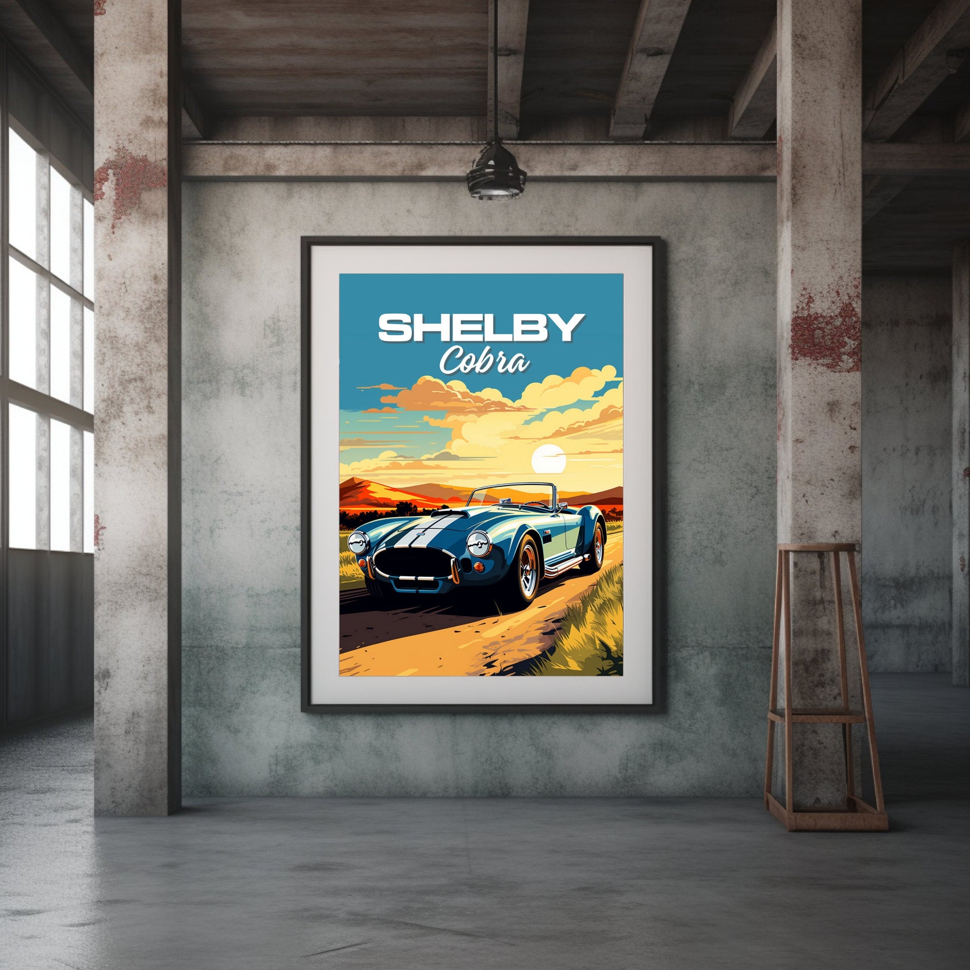 1960s Shelby Cobra Poster