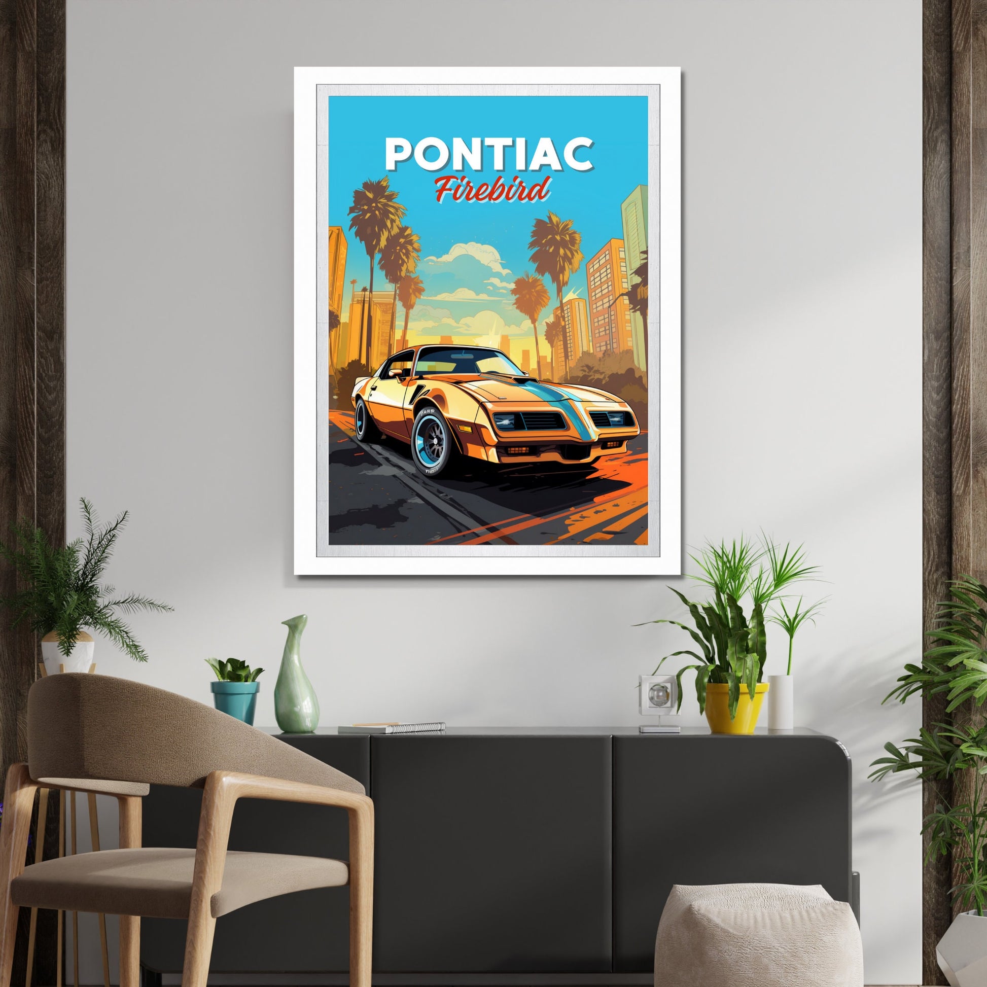 Pontiac Firebird Print, Car Art