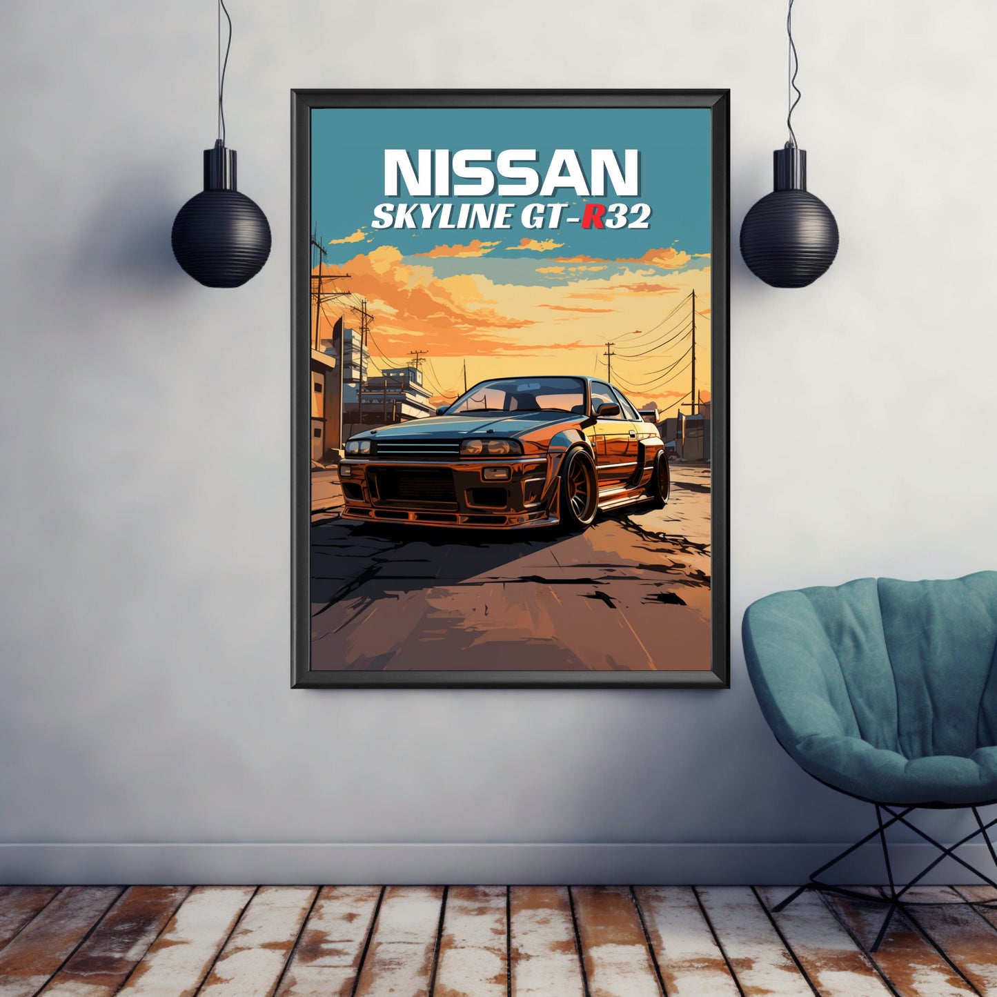 Nissan Skyline GT-R R32 Print, 1990s