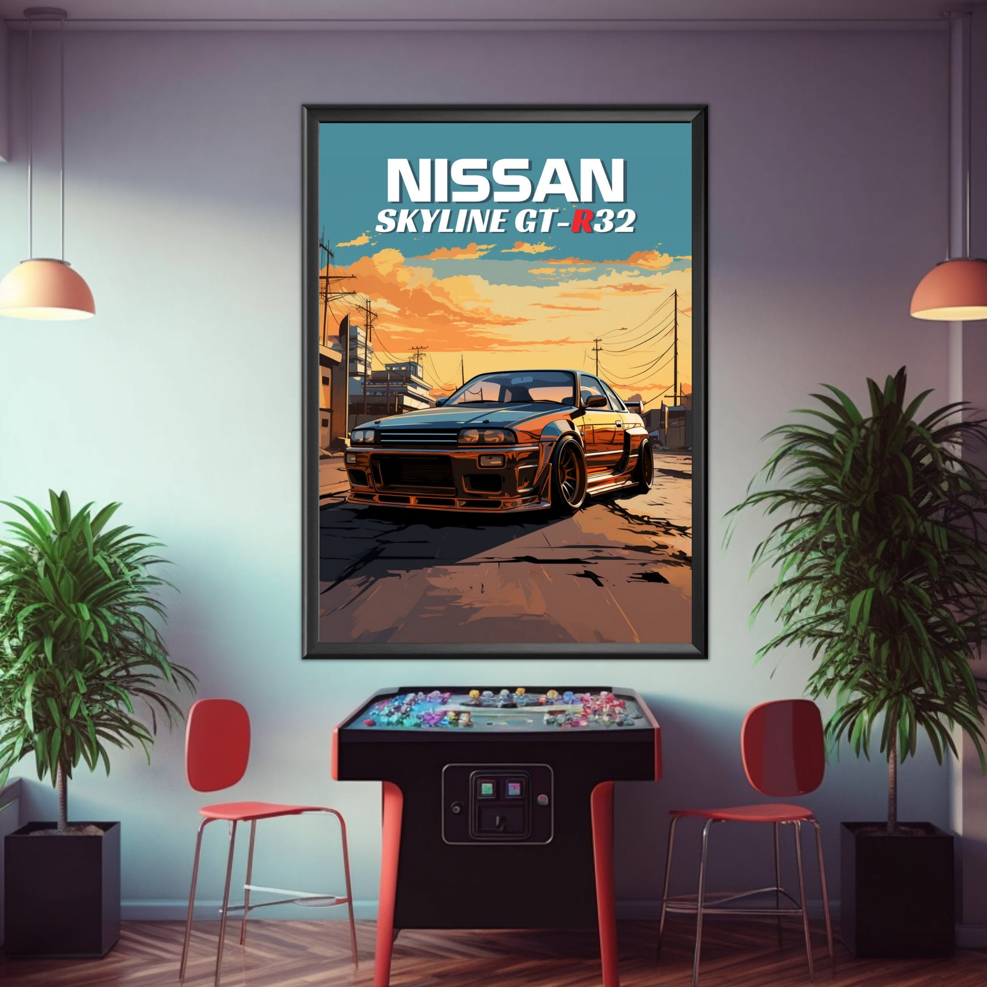 Nissan Skyline GT-R R32 Print, 1990s