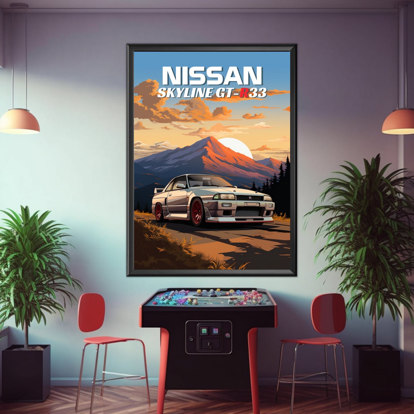 Nissan Skyline GT-R R33 Print, 1990s