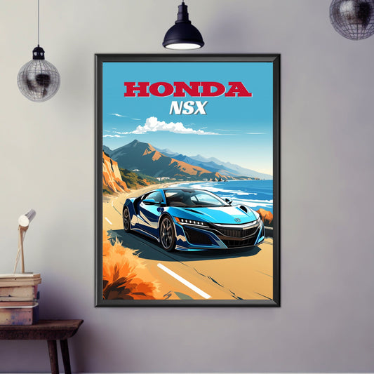 Honda NSX Print, 2010s Car Print, Honda NSX Poster, Car Print, Car Poster, Car Art, Japanese Car Print, Sports Car Print, Supercar Print