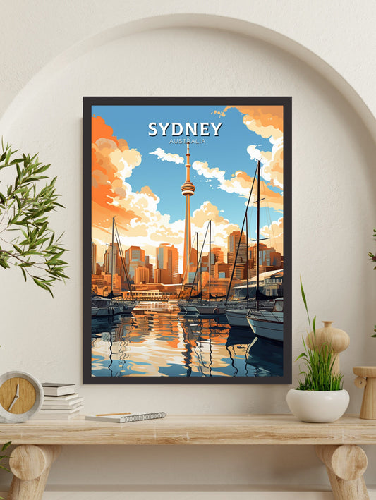Sydney Travel Poster | Sydney Travel Print | Sydney Illustration | Australia Print | Australia Wall Art | Australia Poster ID 546