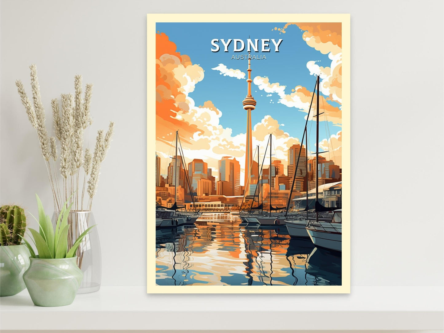 Sydney Travel Poster | Sydney Travel Print | Sydney Illustration | Australia Print | Australia Wall Art | Australia Poster ID 546