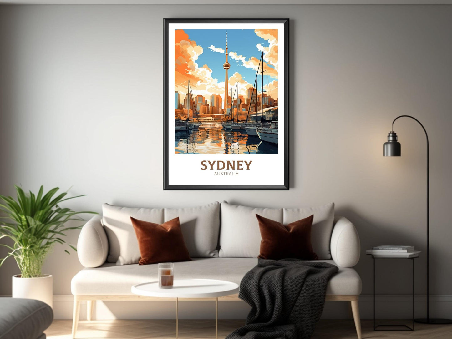 Sydney Print | Sydney Travel Poster | Sydney Illustration | Australia Print | Australia Wall Art | Australia Poster ID 547