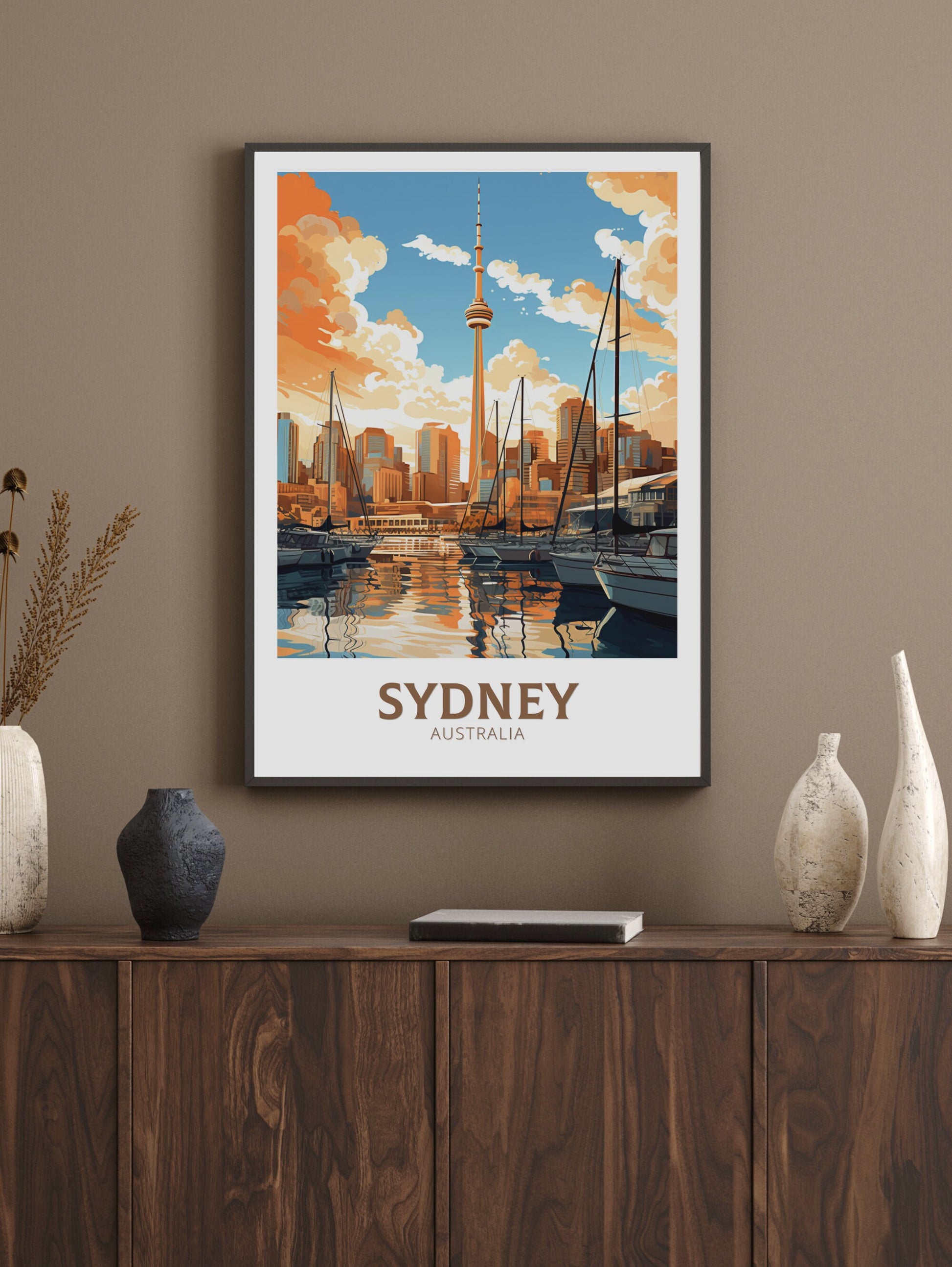 Sydney Print | Sydney Travel Poster | Sydney Illustration | Australia Print | Australia Wall Art | Australia Poster ID 547