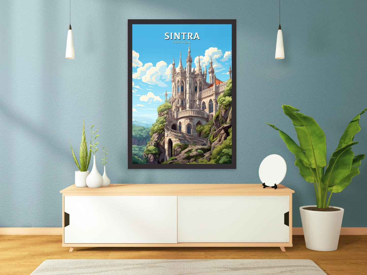 Sintra Poster | Sintra Illustration | Sintra Wall Art | Sintra Print | Portugal Print | Sintra Home Decor | Sintra Travel Poster | ID 548