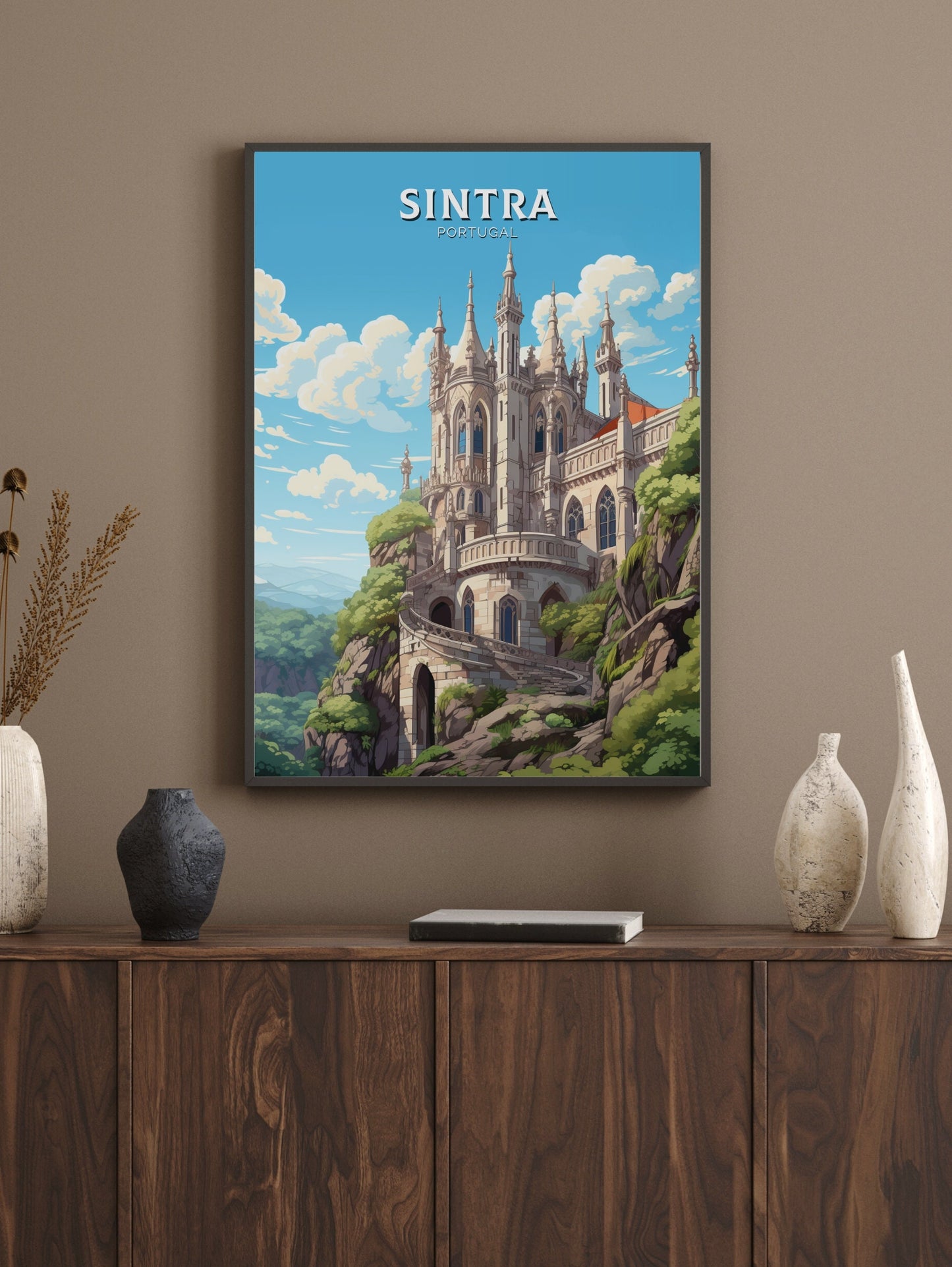 Sintra Poster | Sintra Illustration | Sintra Wall Art | Sintra Print | Portugal Print | Sintra Home Decor | Sintra Travel Poster | ID 548