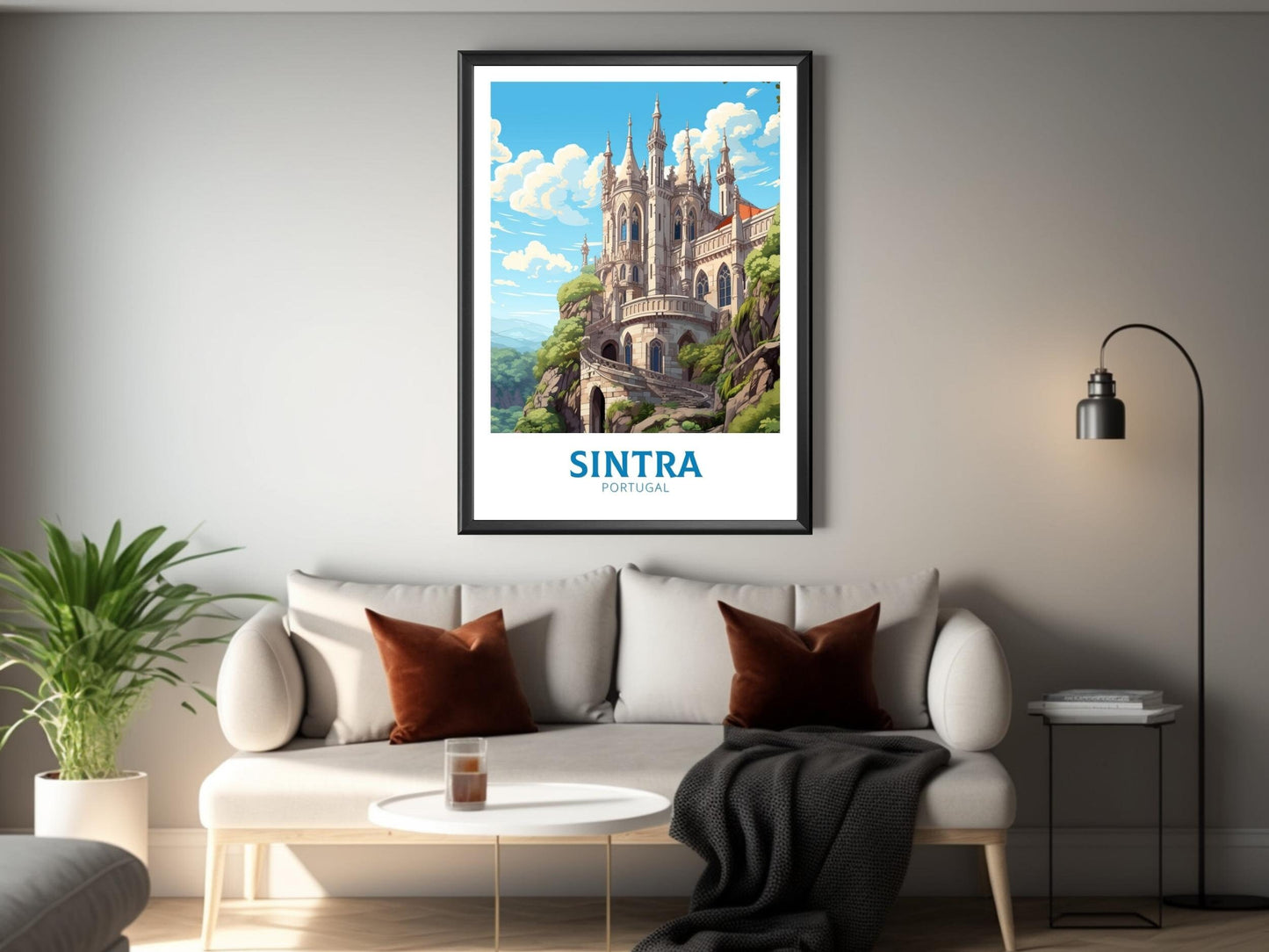 Sintra Print | Sintra Illustration | Sintra Wall Art | Sintra Travel Print | Portugal Print | Sintra Home Decor | Sintra Travel Print ID 549