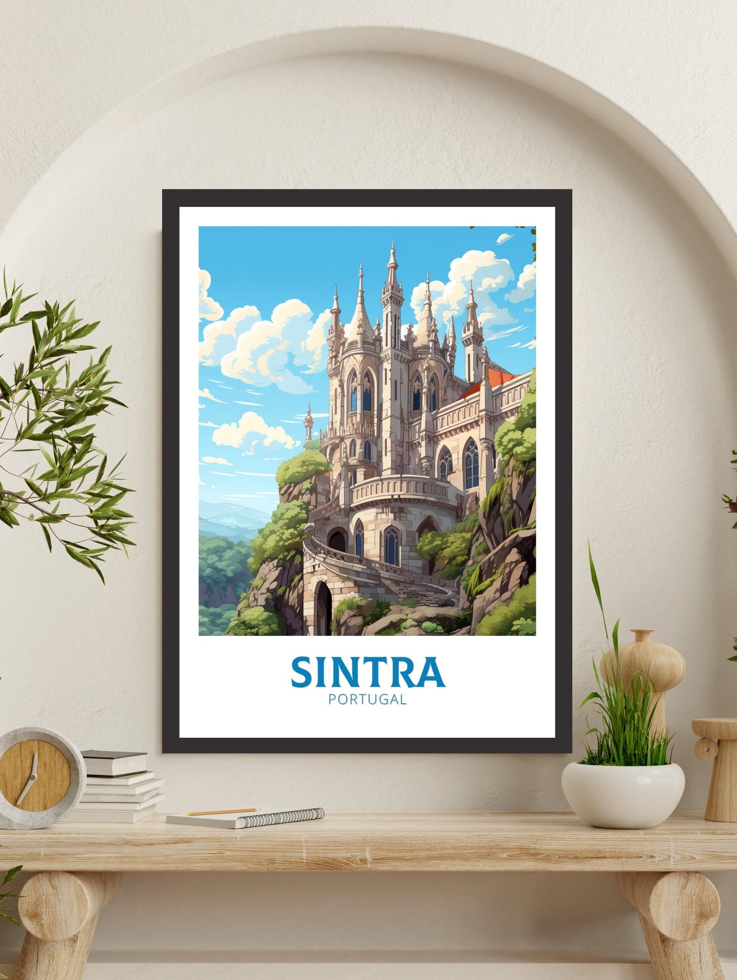 Sintra Print | Sintra Illustration | Sintra Wall Art | Sintra Travel Print | Portugal Print | Sintra Home Decor | Sintra Travel Print ID 549