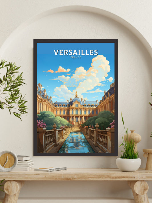 Versailles Poster | Versailles Print | Versailles Travel Print | Versailles Wall Art | France Print | Versailles Painting ID 554