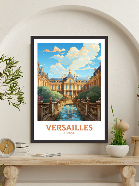Versailles Print | Versailles Poster | Versailles Travel Print | Versailles Wall Art | France Print | Versailles Painting ID 555