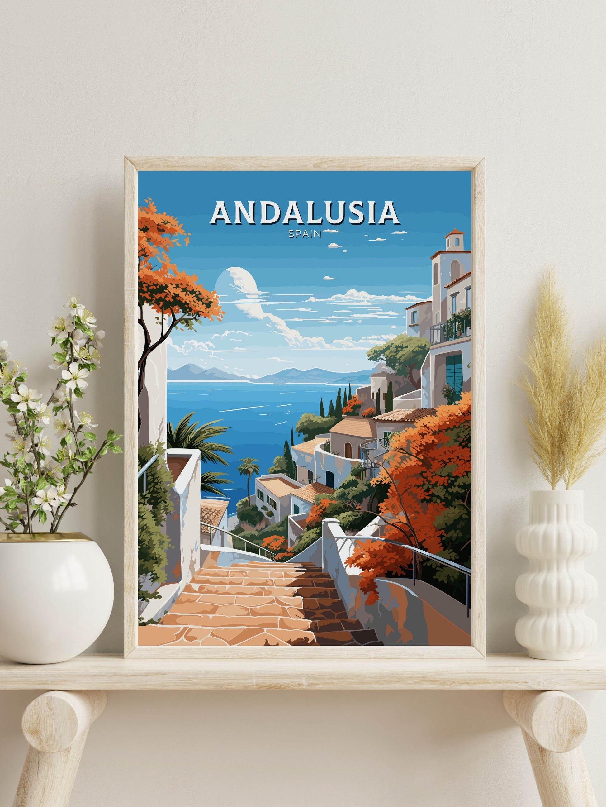 Andalusia Poster | Andalusia Illustration | Andalusia Wall Art | Andalusia Travel Print | Andalusia Design | Andalusia Spain ID 556