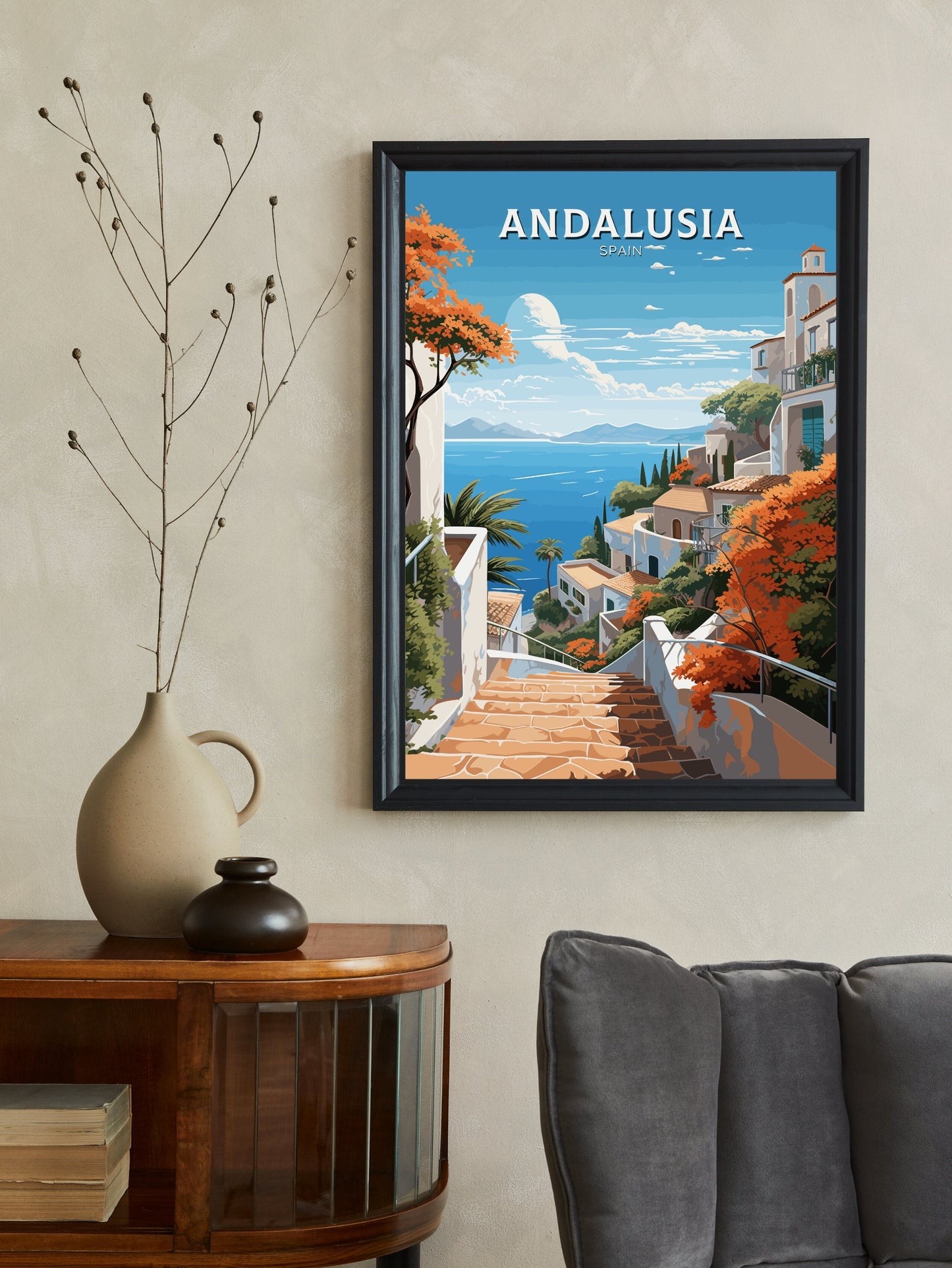 Andalusia Poster | Andalusia Illustration | Andalusia Wall Art | Andalusia Travel Print | Andalusia Design | Andalusia Spain ID 556