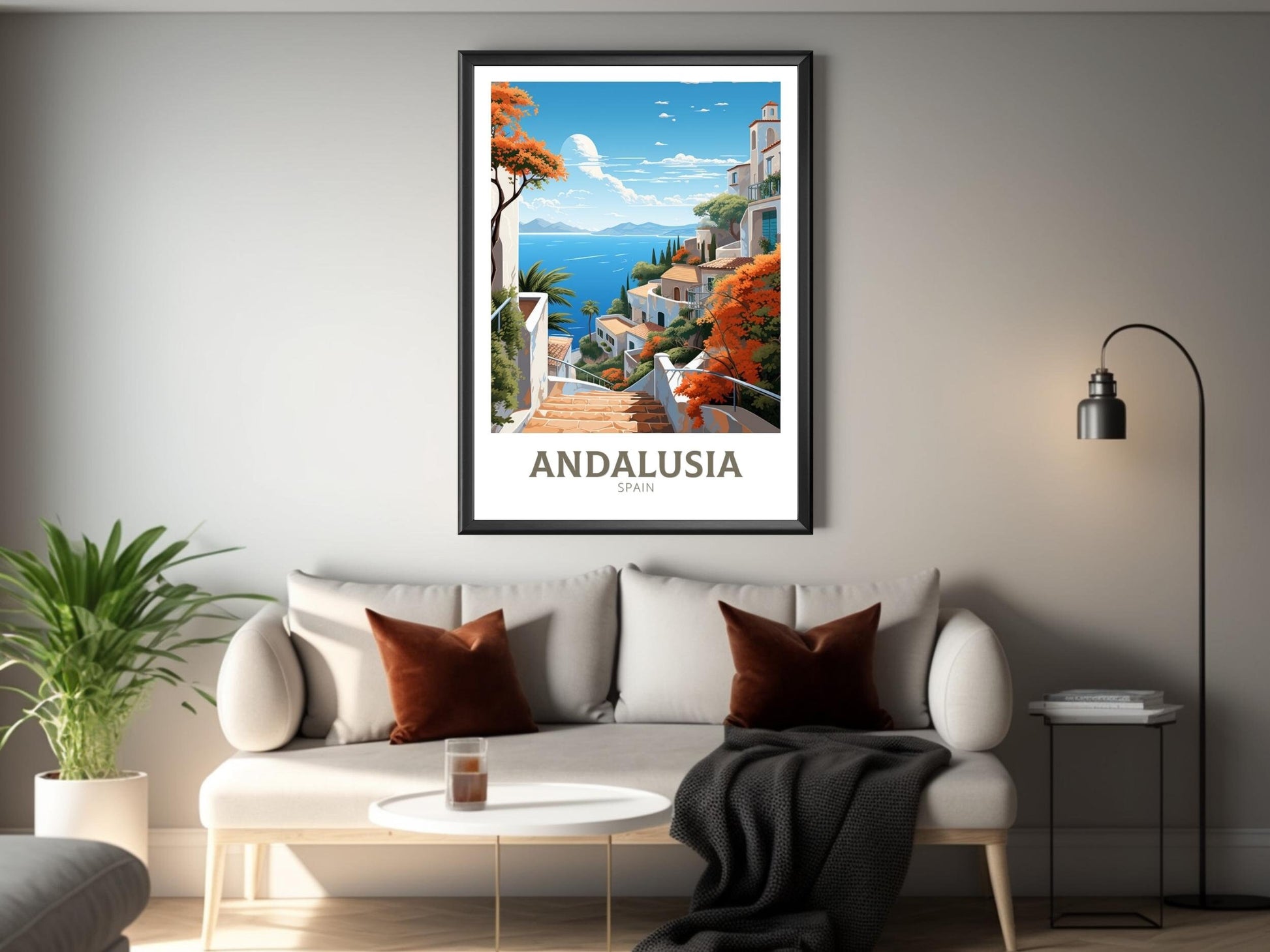 Andalusia Travel Print | Andalusia Poster | Andalusia Illustration | Andalusia Wall Art | Andalusia Design | Andalusia Spain ID 557