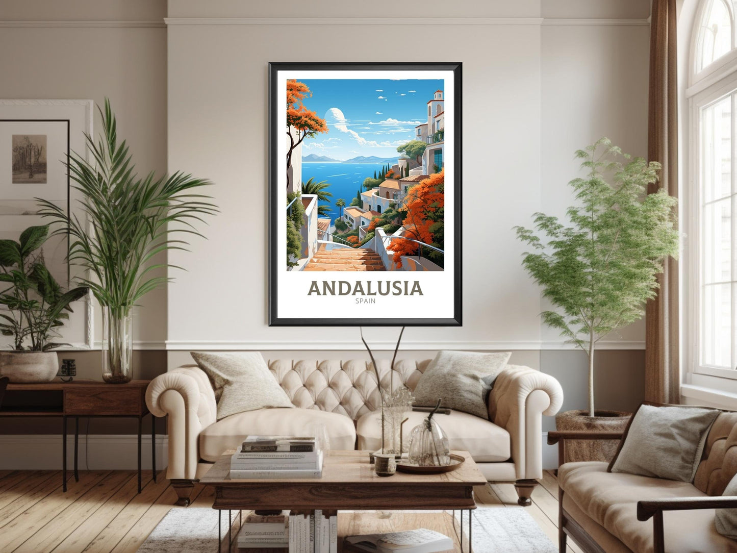 Andalusia Travel Print | Andalusia Poster | Andalusia Illustration | Andalusia Wall Art | Andalusia Design | Andalusia Spain ID 557