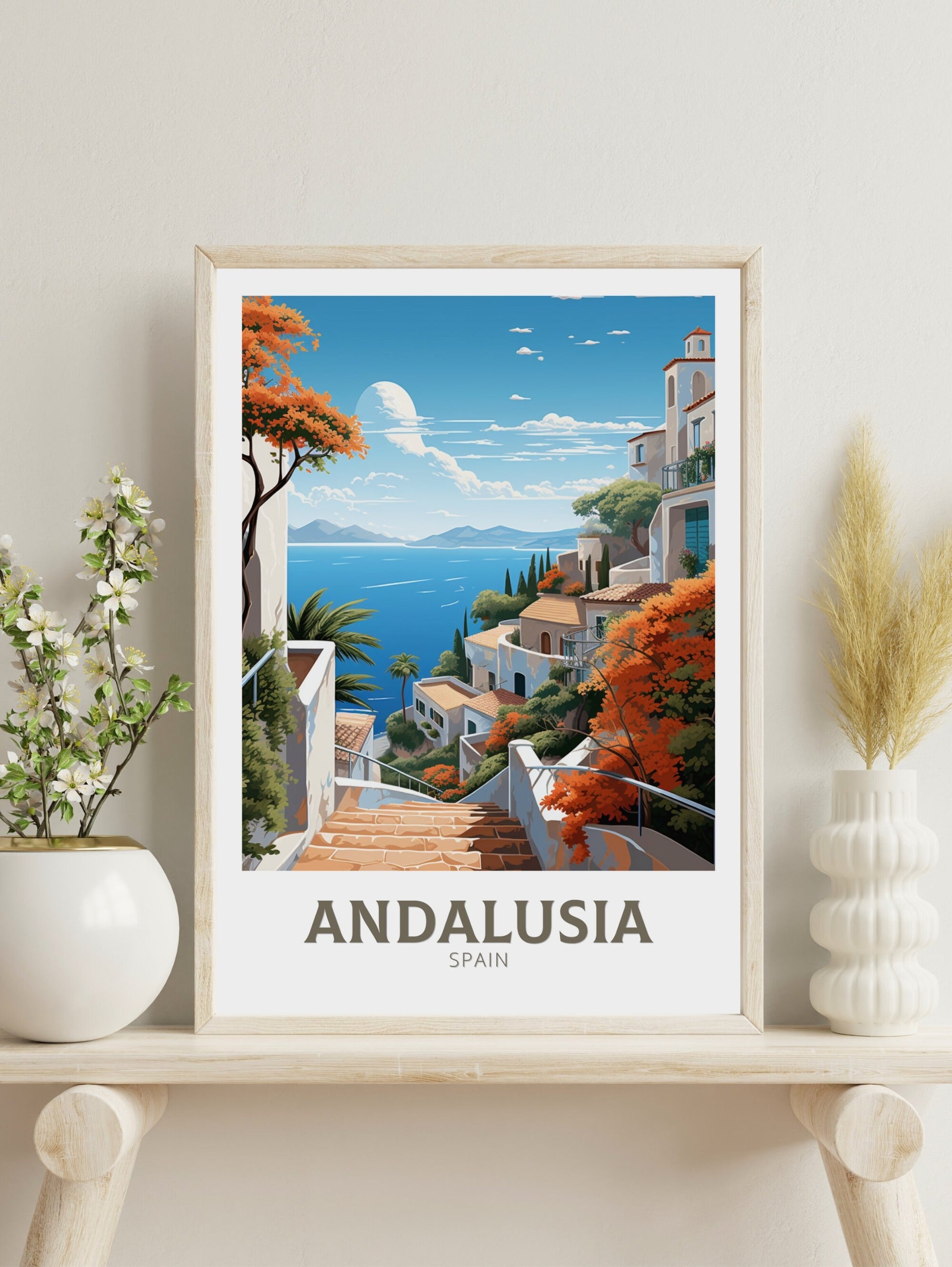 Andalusia Travel Print | Andalusia Poster | Andalusia Illustration | Andalusia Wall Art | Andalusia Design | Andalusia Spain ID 557