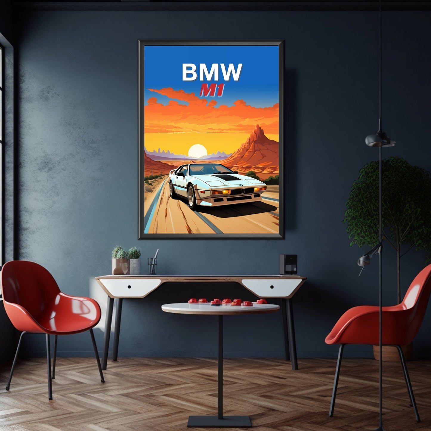 BMW M1 Print, 1980s Car