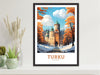 Turku Travel Print | Turku Poster | Turku Print | Turku Art | Turku Illustration | Turku Finland Print | Turku Castle Finland ID 567