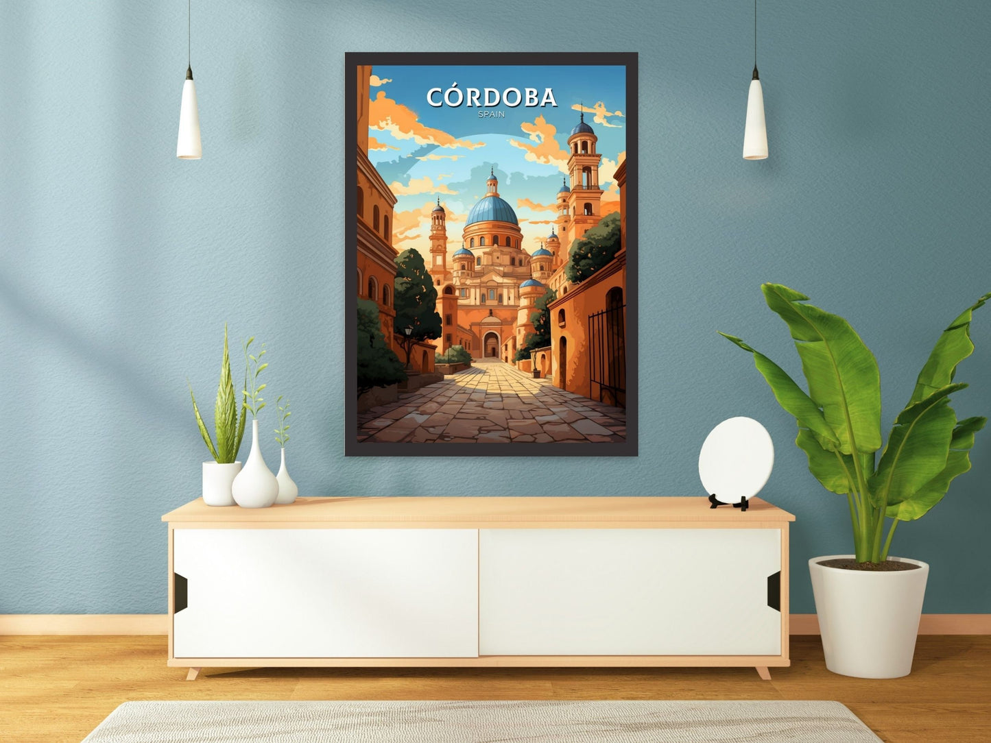 Cordoba Print | Cordoba Travel Poster | Cordoba Illustration | Cordoba Wall Art | Spain Print | Cordoba Spain Painting | ID 603