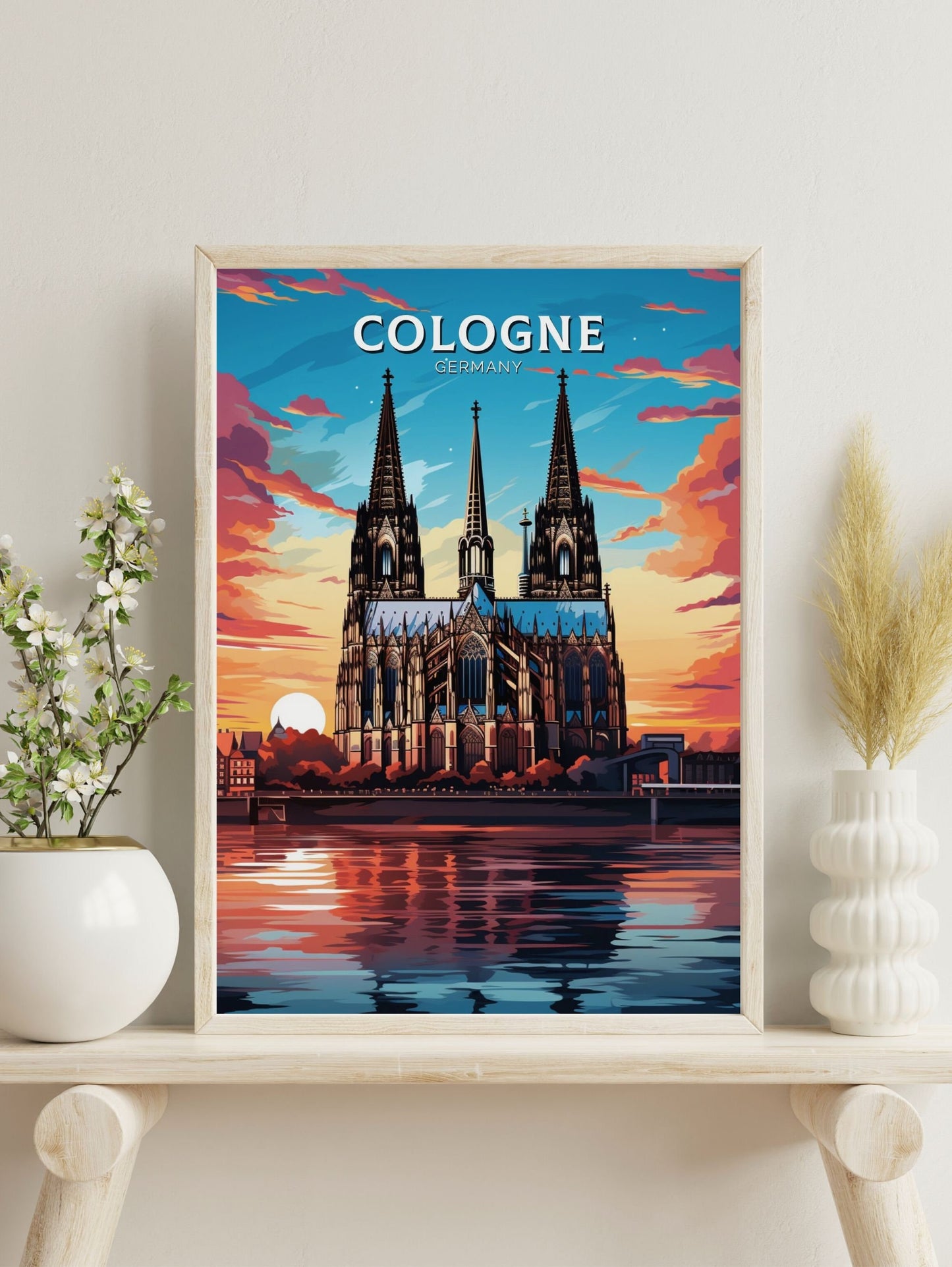 Cologne Poster | Cologne Illustration | Cologne Wall Art | Cologne Print | Cologne Poster Design | Cologne Poster | Cathedral Poster ID 600