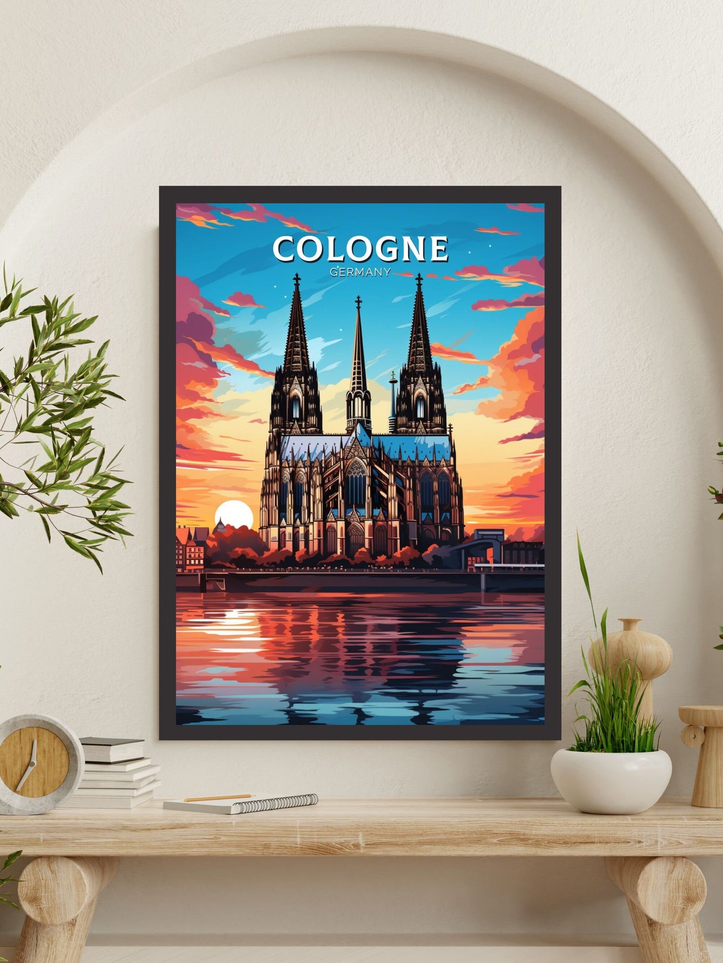 Cologne Poster | Cologne Illustration | Cologne Wall Art | Cologne Print | Cologne Poster Design | Cologne Poster | Cathedral Poster ID 600