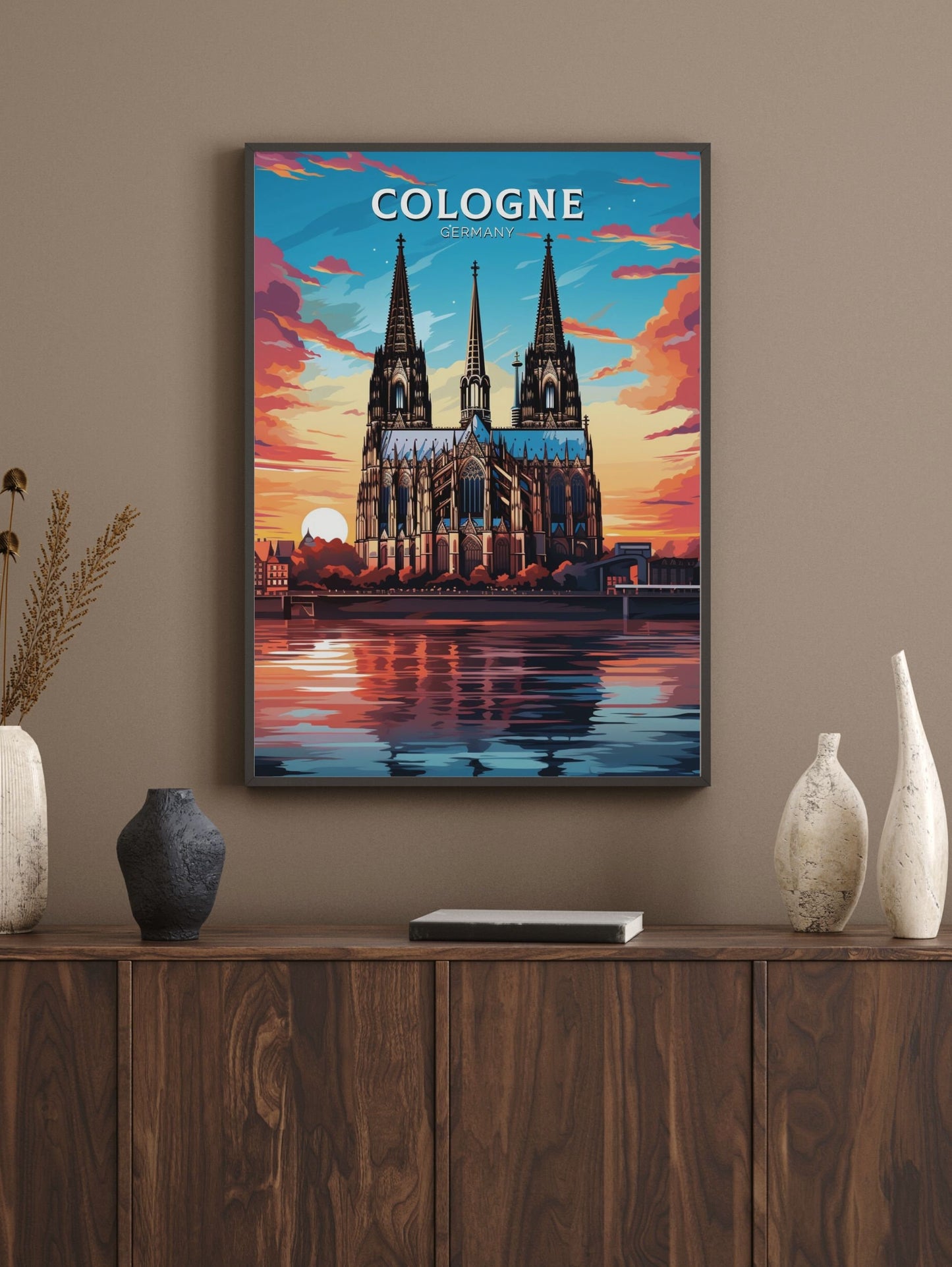 Cologne Poster | Cologne Illustration | Cologne Wall Art | Cologne Print | Cologne Poster Design | Cologne Poster | Cathedral Poster ID 600