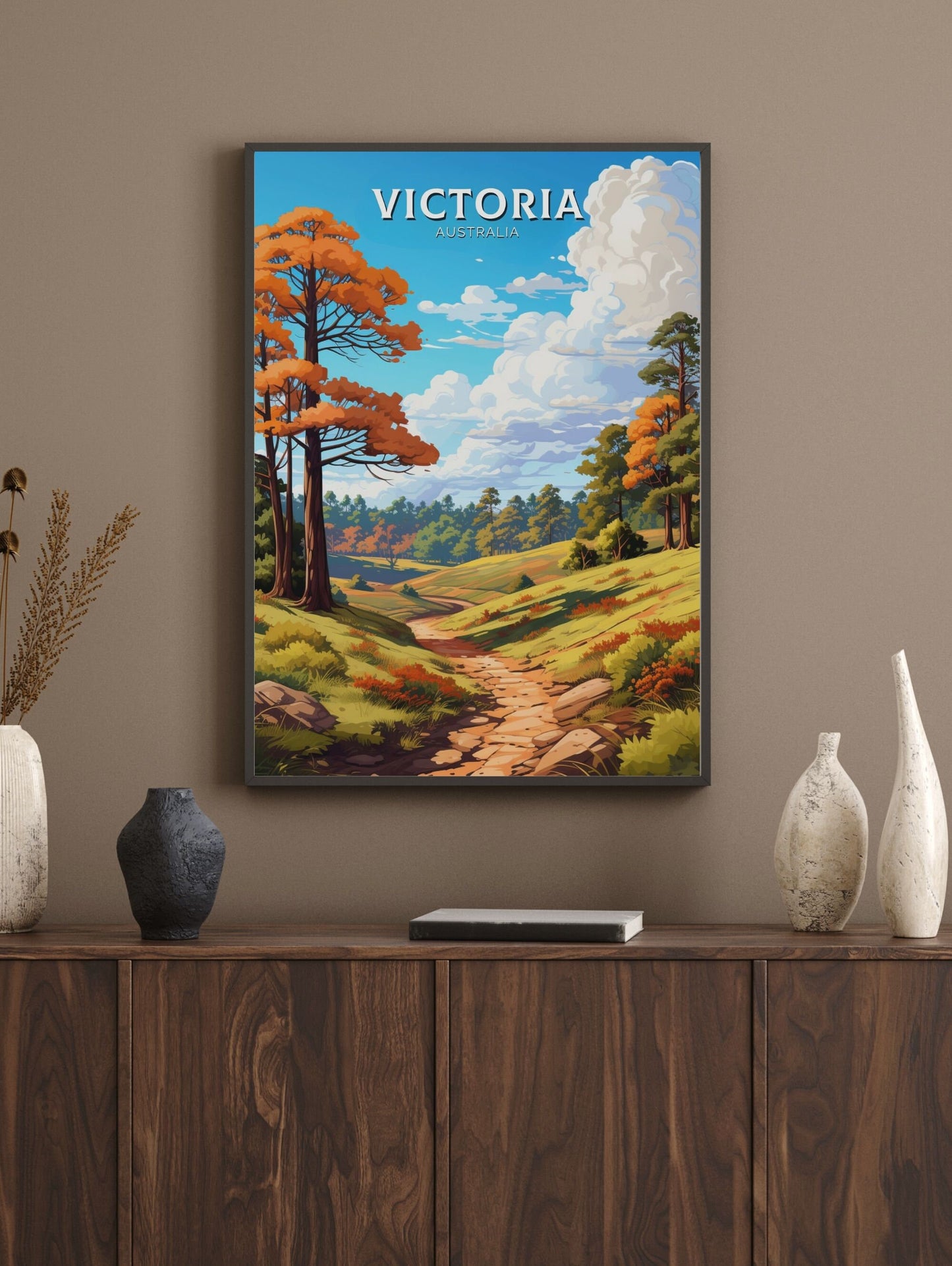 Victoria Australia Print | Victoria Poster | Victoria Illustration | Victoria Poster | Victoria Australia Wall Art | Victoria Print ID 610