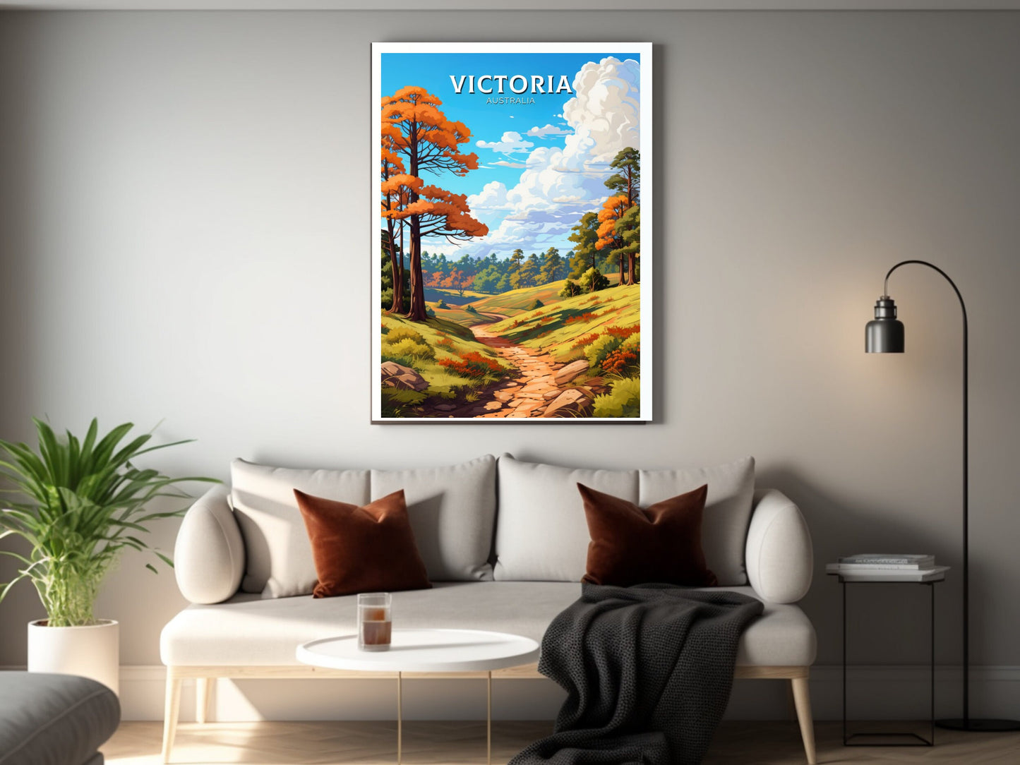 Victoria Australia Print | Victoria Poster | Victoria Illustration | Victoria Poster | Victoria Australia Wall Art | Victoria Print ID 610