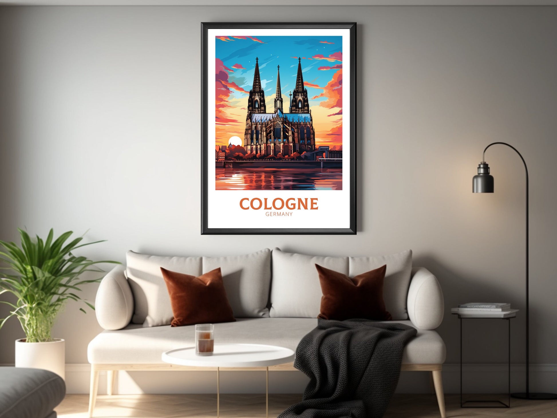 Cologne Print | Cologne Illustration | Cologne Wall Art | Cologne Poster | Cologne Print Design | Cologne Print | Cathedral Print ID 616